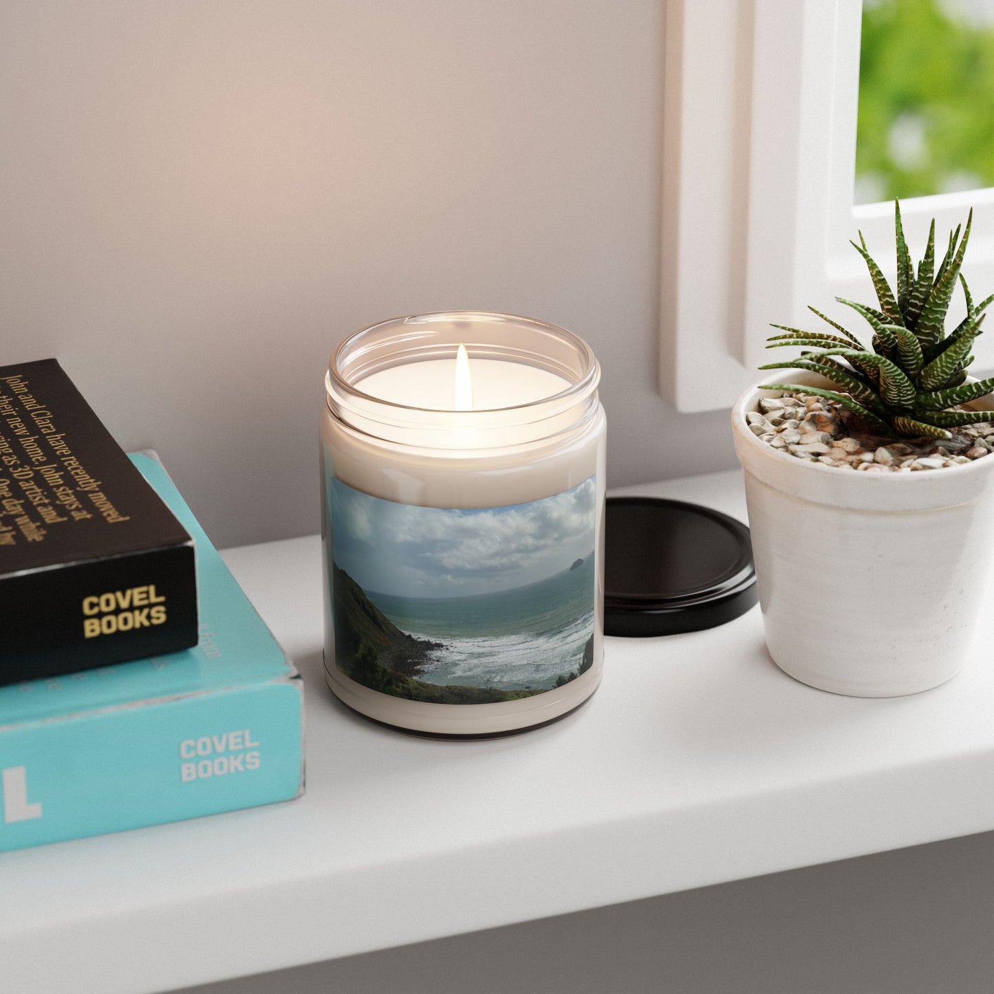 Custom Printed Candle available in five scents from the Scenery Series at Intriguing Vistas