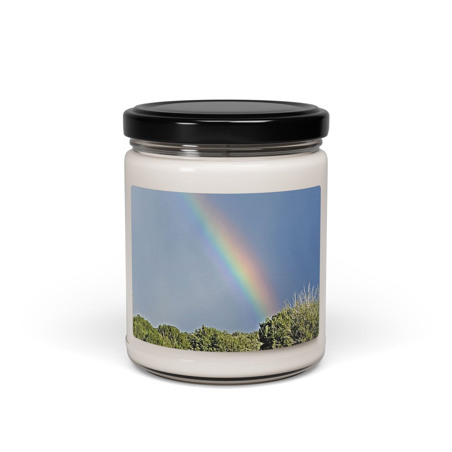 Custom Printed Candle available in five scents from the Rainbow Series at Intriguing Vistas