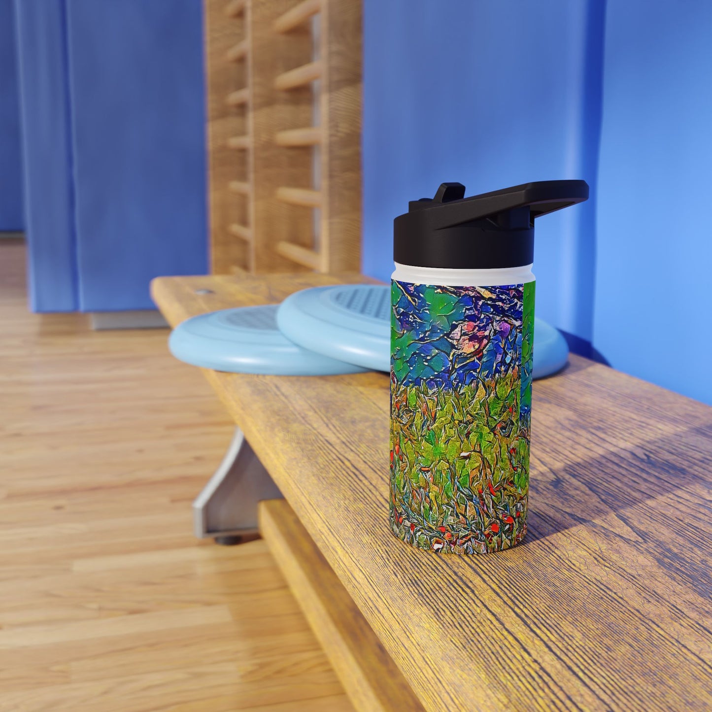 Custom Designed Stainless Steel Water Bottle Available In Three Sizes From The Wildlife Series at Intriguing Vistas