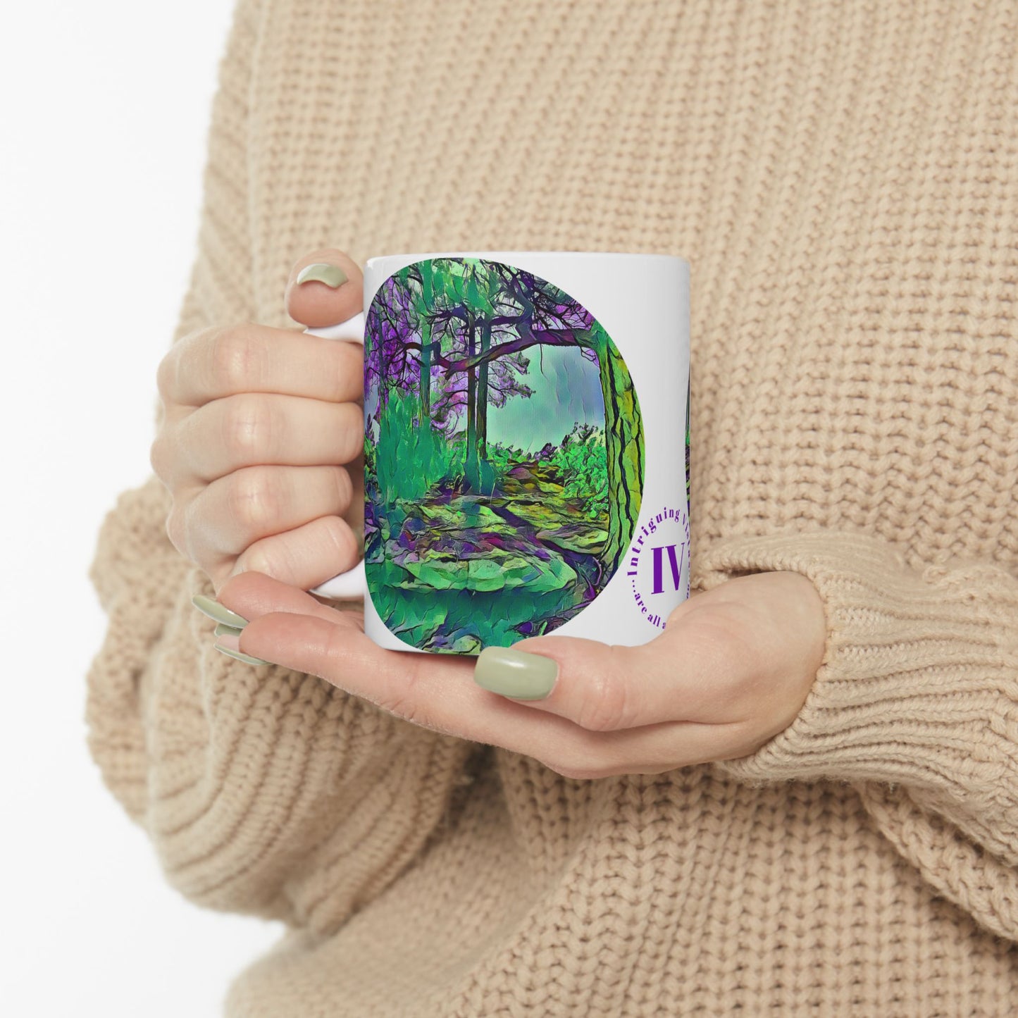 Custom Designed Ceramic Mug Available in Two Sizes From The Scenery Series at Intriguing Vistas