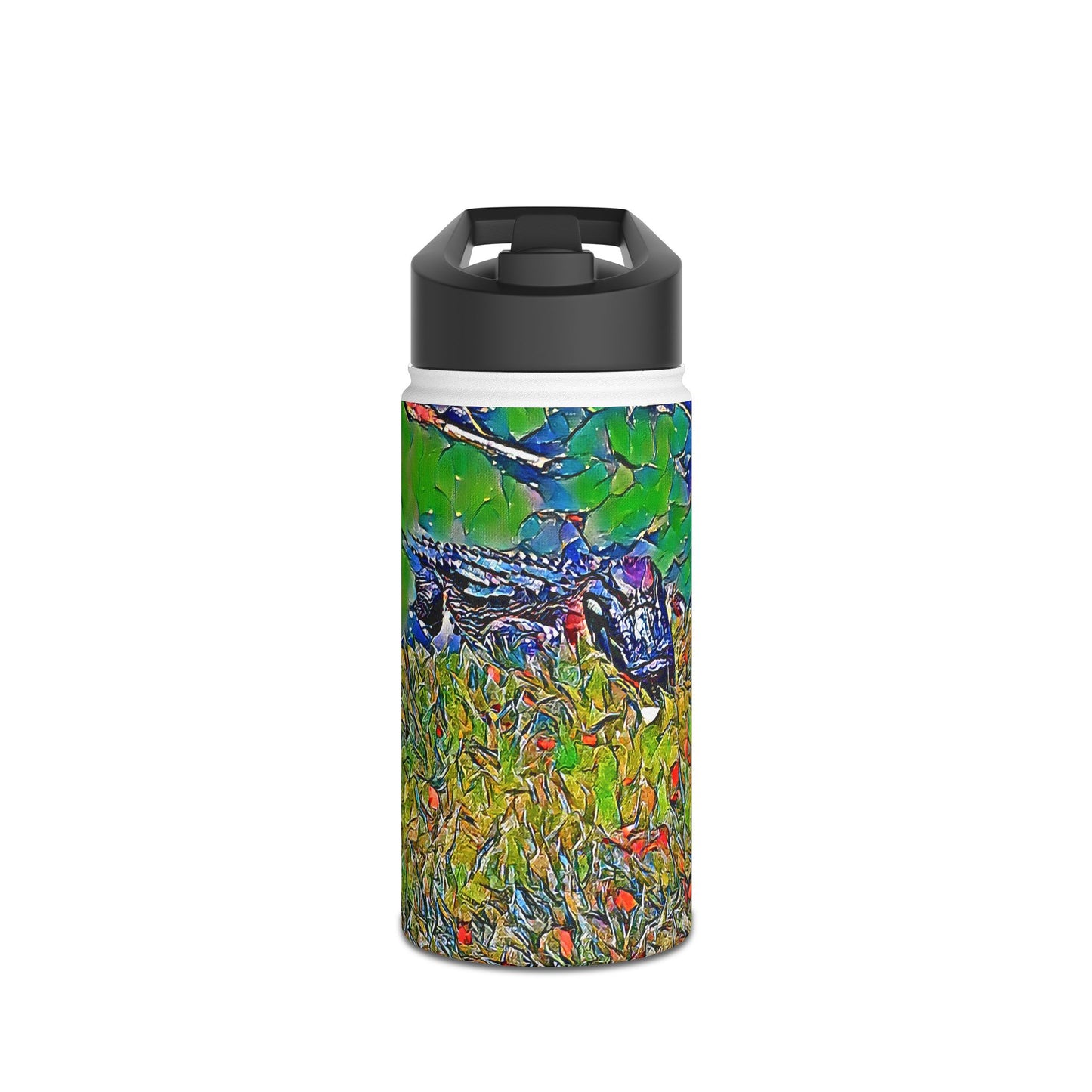 Custom Designed Stainless Steel Water Bottle Available In Three Sizes From The Wildlife Series at Intriguing Vistas