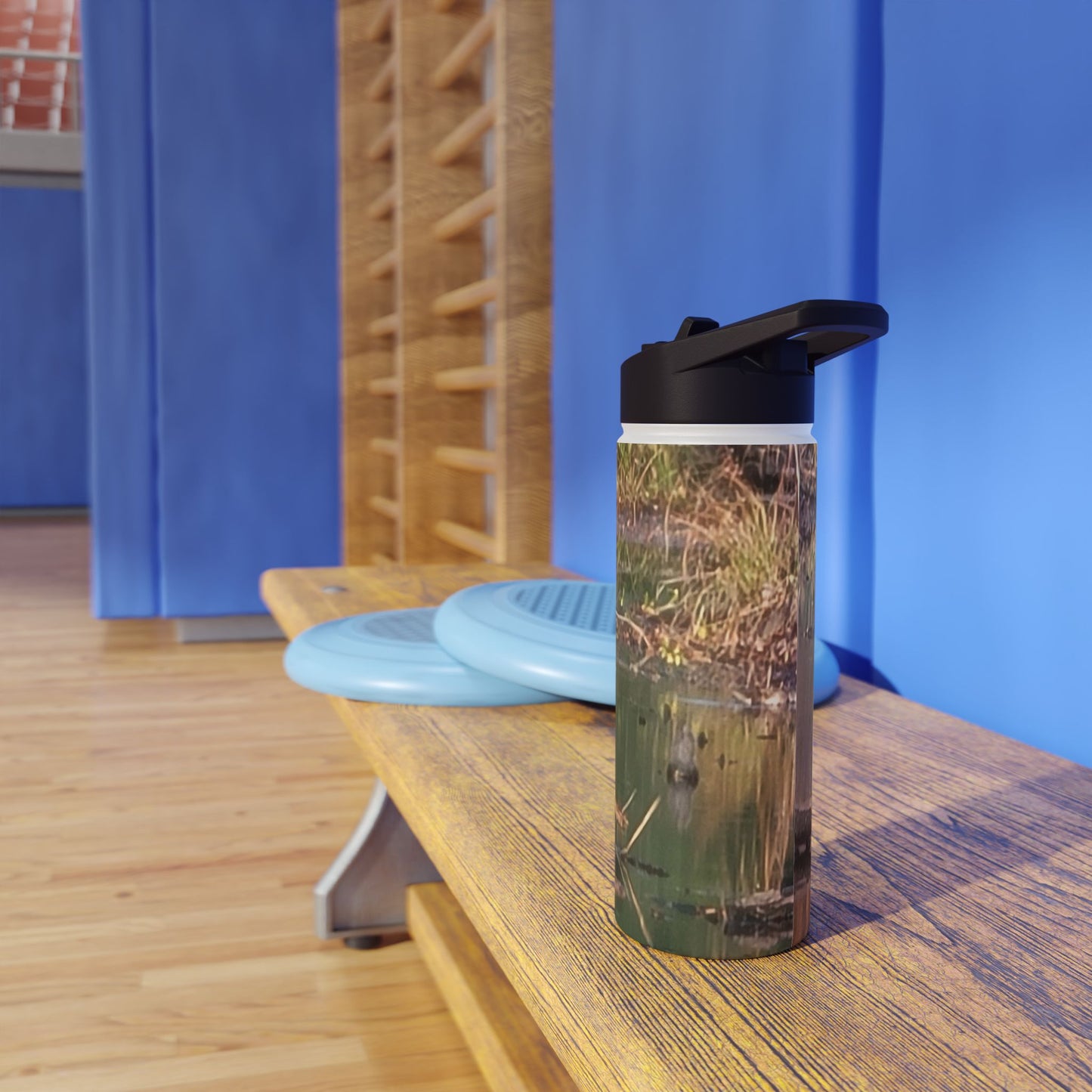 Custom Designed Stainless Steel Water Bottle Available In Three Sizes From The Wildlife Series at Intriguing Vistas