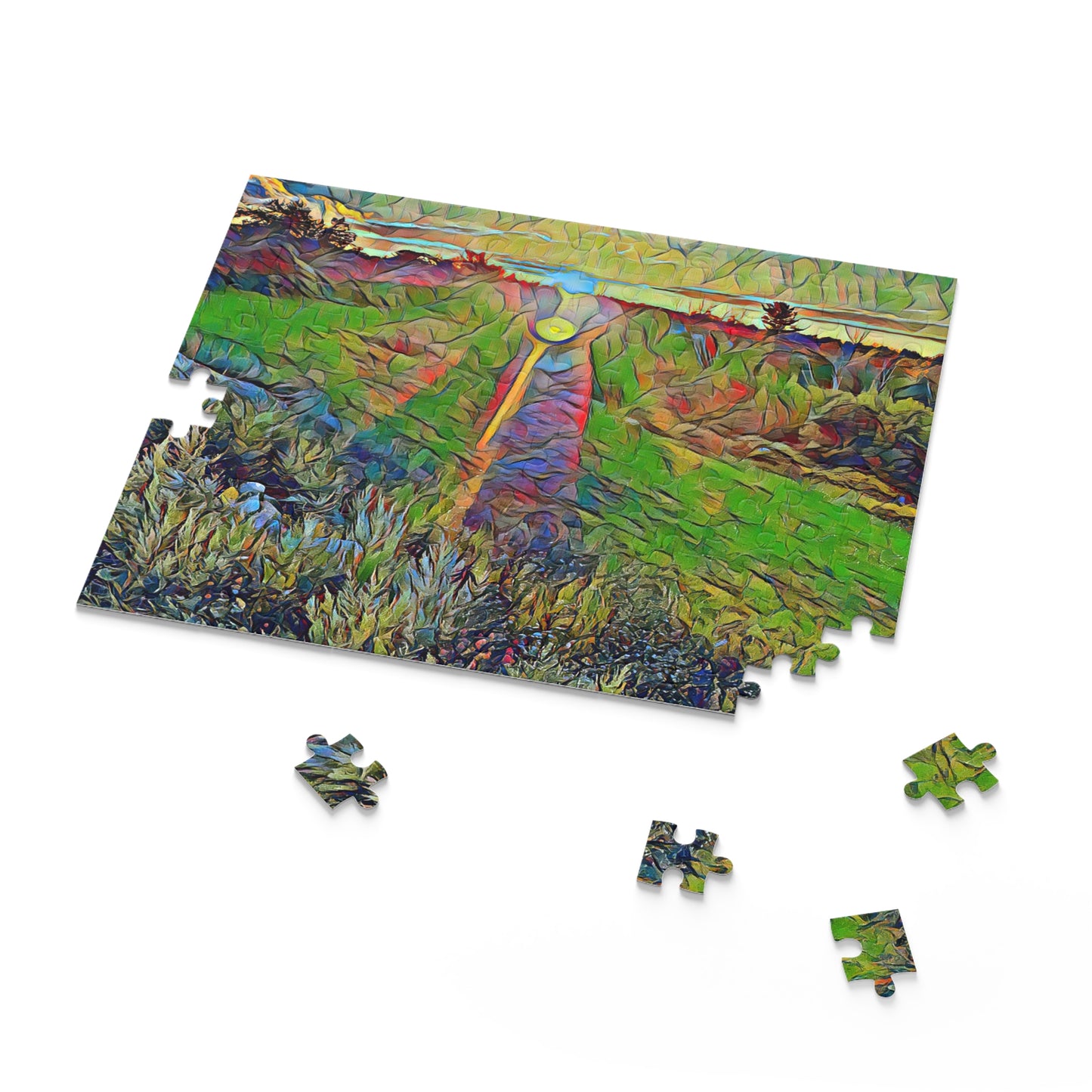 Custom Jigsaw Puzzle Available in Three Sizes from the Sunset Series at Intriguing Vistas