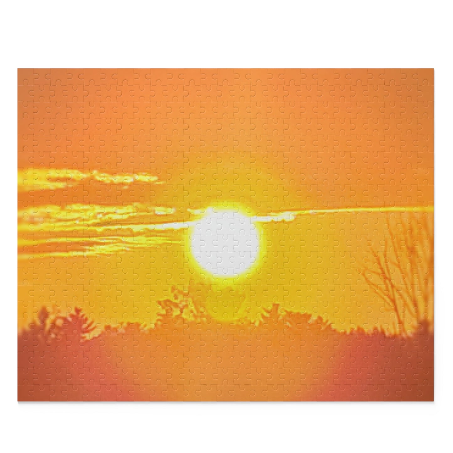 Custom Jigsaw Puzzle Available in Three Sizes from the Sunset Series at Intriguing Vistas