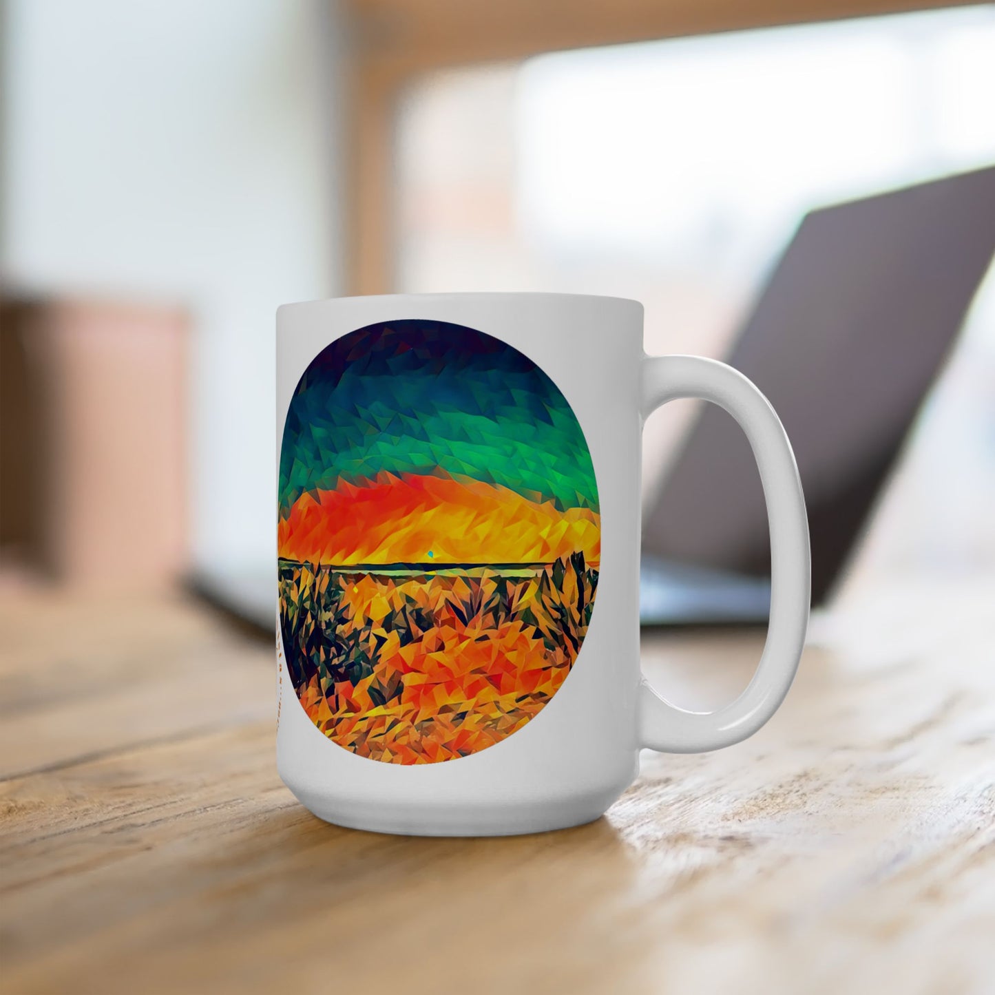 Custom Designed Ceramic Mug Available in Two Sizes From The Night Sky Series at Intriguing Vistas