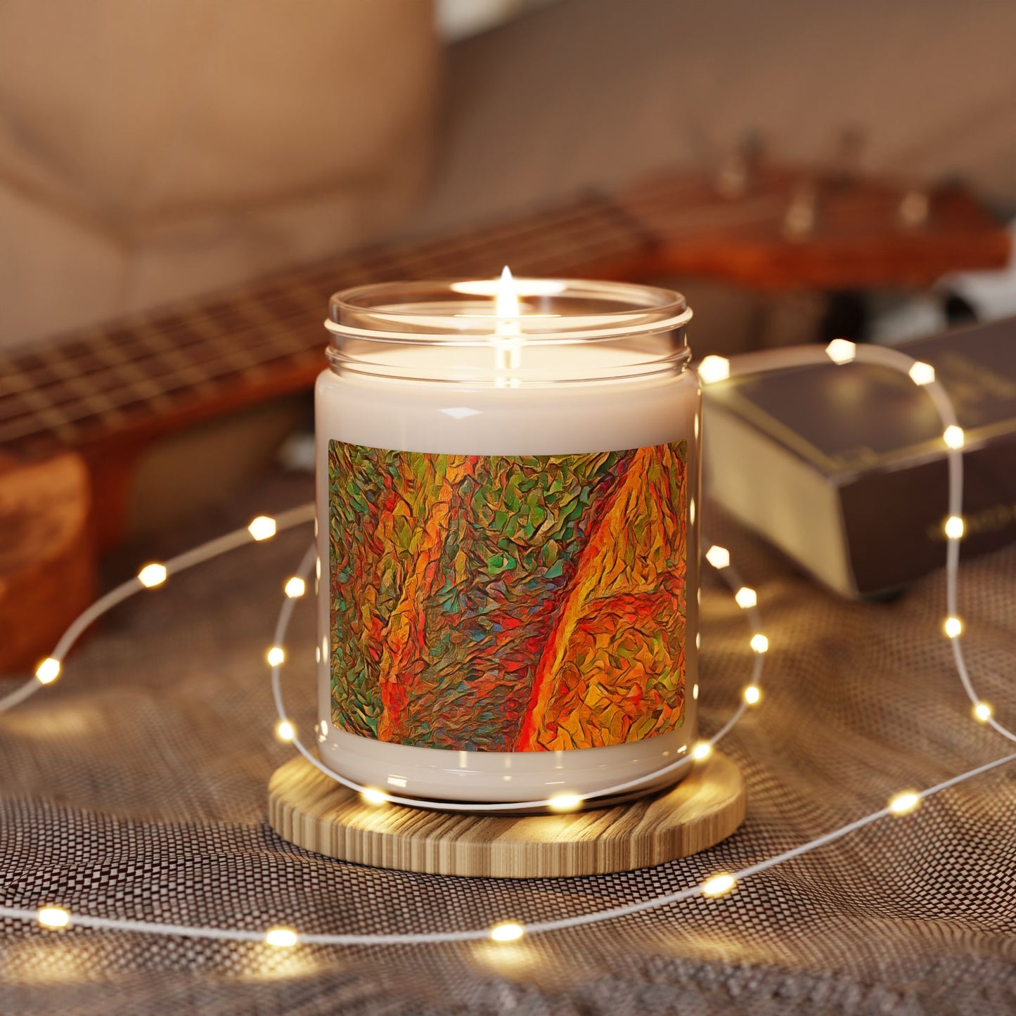 Custom Printed Candle available in five scents from the Rainbow Series at Intriguing Vistas