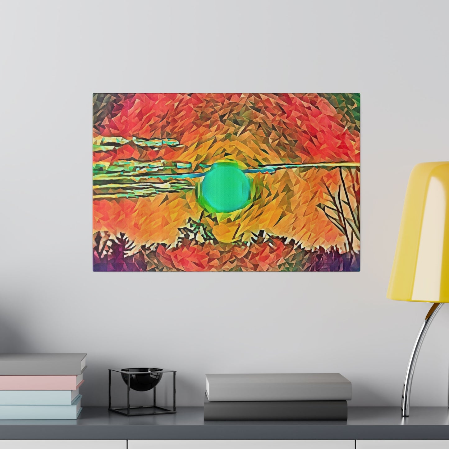 Canvas Print Sunset Pittsfield NH - Captivating Landscape Art for Your Home - Intriguing Vistas