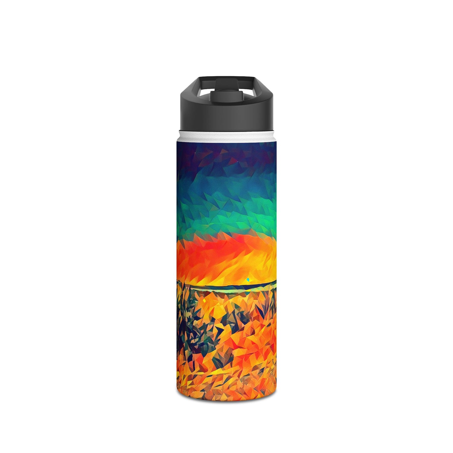 Custom Designed Stainless Steel Water Bottle Available In Three Sizes From The Night Sky Series at Intriguing Vistas