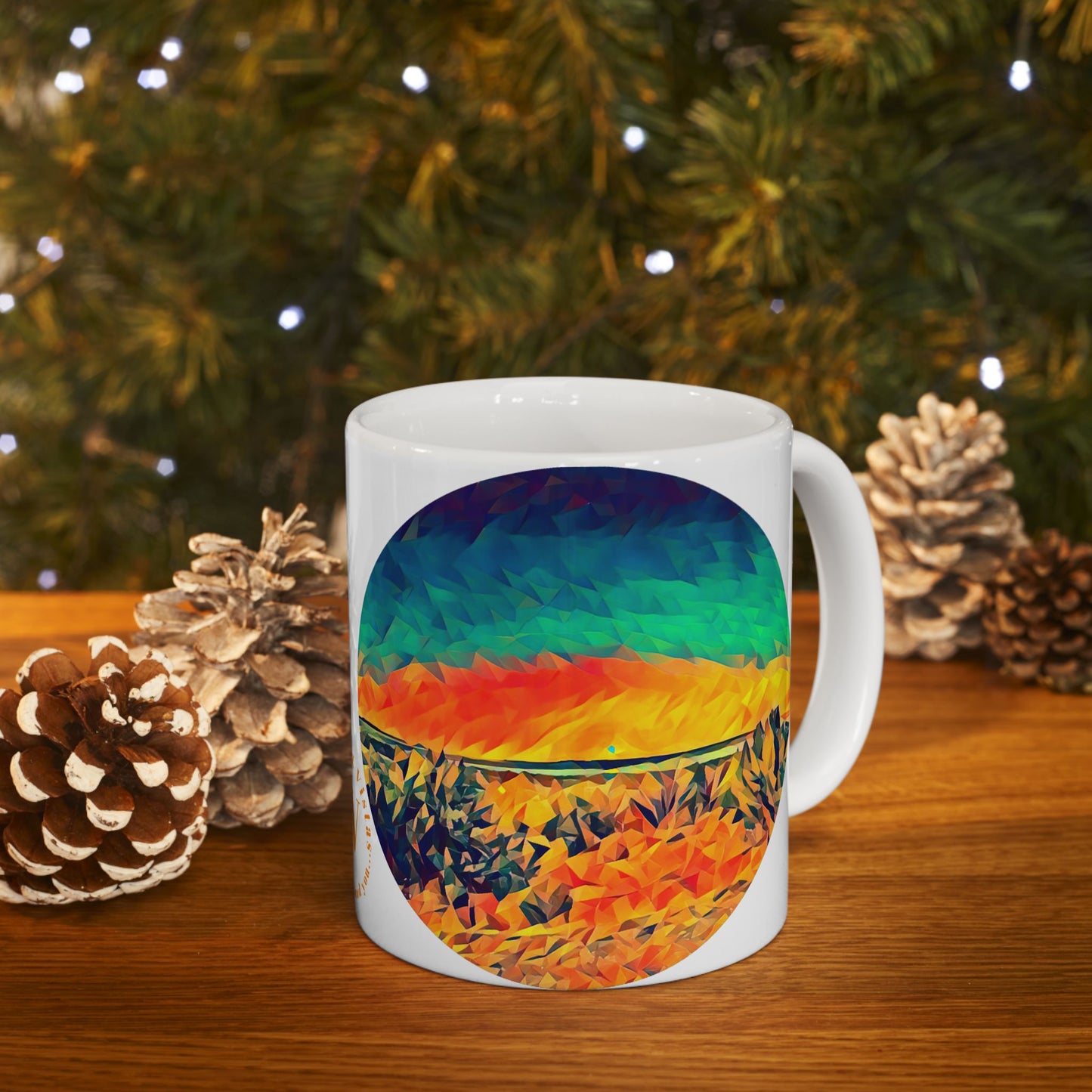 Custom Designed Ceramic Mug Available in Two Sizes From The Night Sky Series at Intriguing Vistas