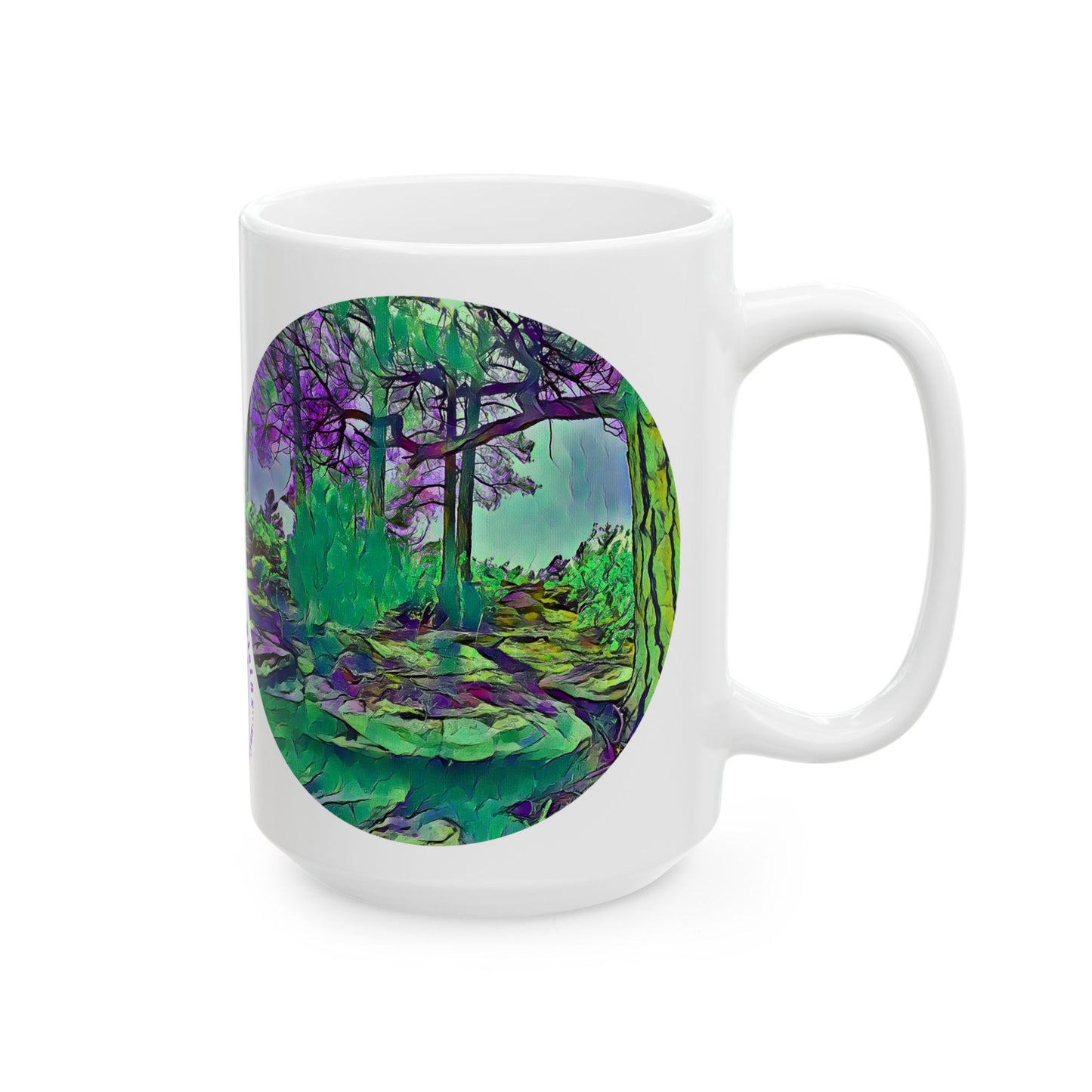 Custom Designed Ceramic Mug Available in Two Sizes From The Scenery Series at Intriguing Vistas