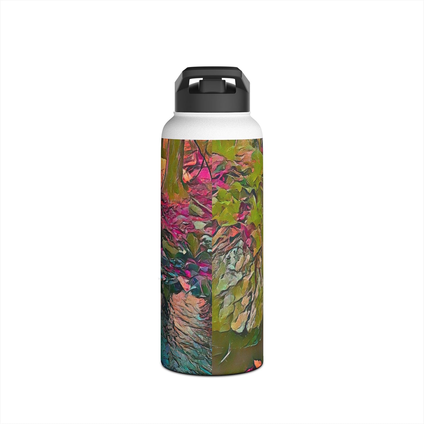 Custom Designed Stainless Steel Water Bottle Available In Three Sizes From The Scenery Series at Intriguing Vistas