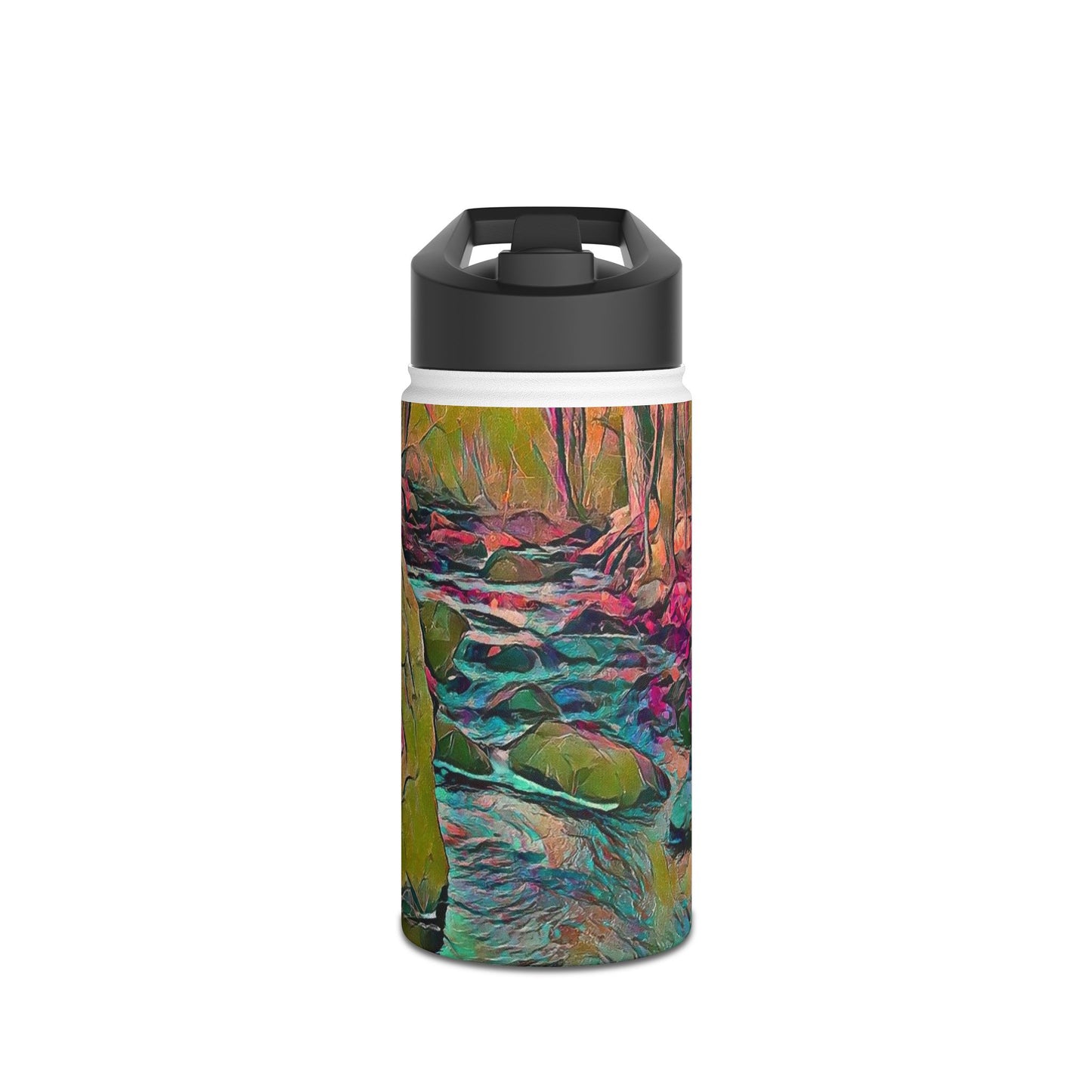 Custom Designed Stainless Steel Water Bottle Available In Three Sizes From The Scenery Series at Intriguing Vistas