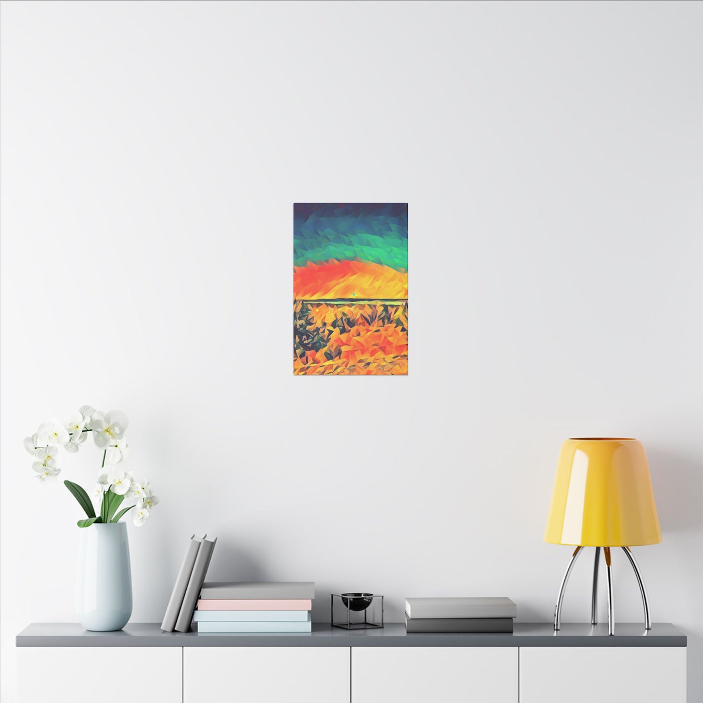 Canvas Print - Moon Rise Over Santa Rosa Lake, Artsy