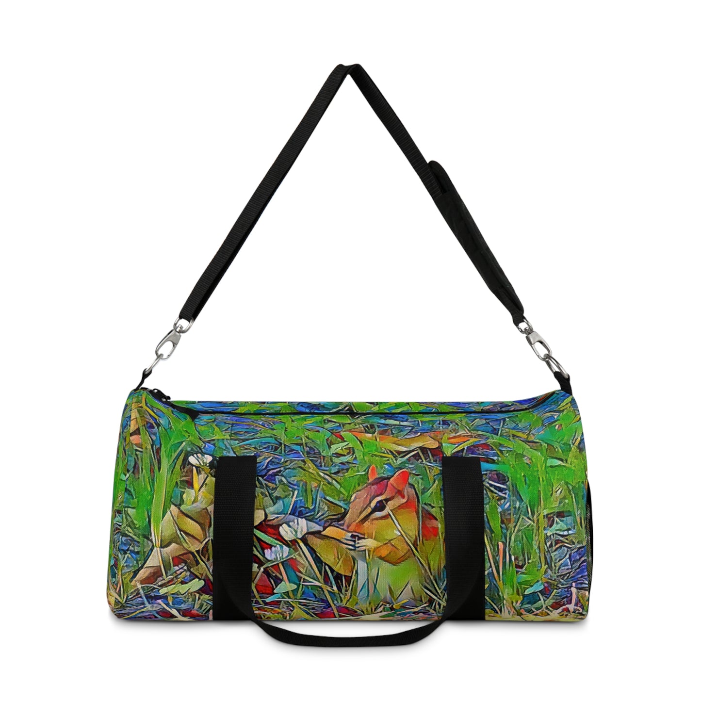 Custom Duffel Bag available in two sizes from the Wildlife Series at Intriguing Vistas