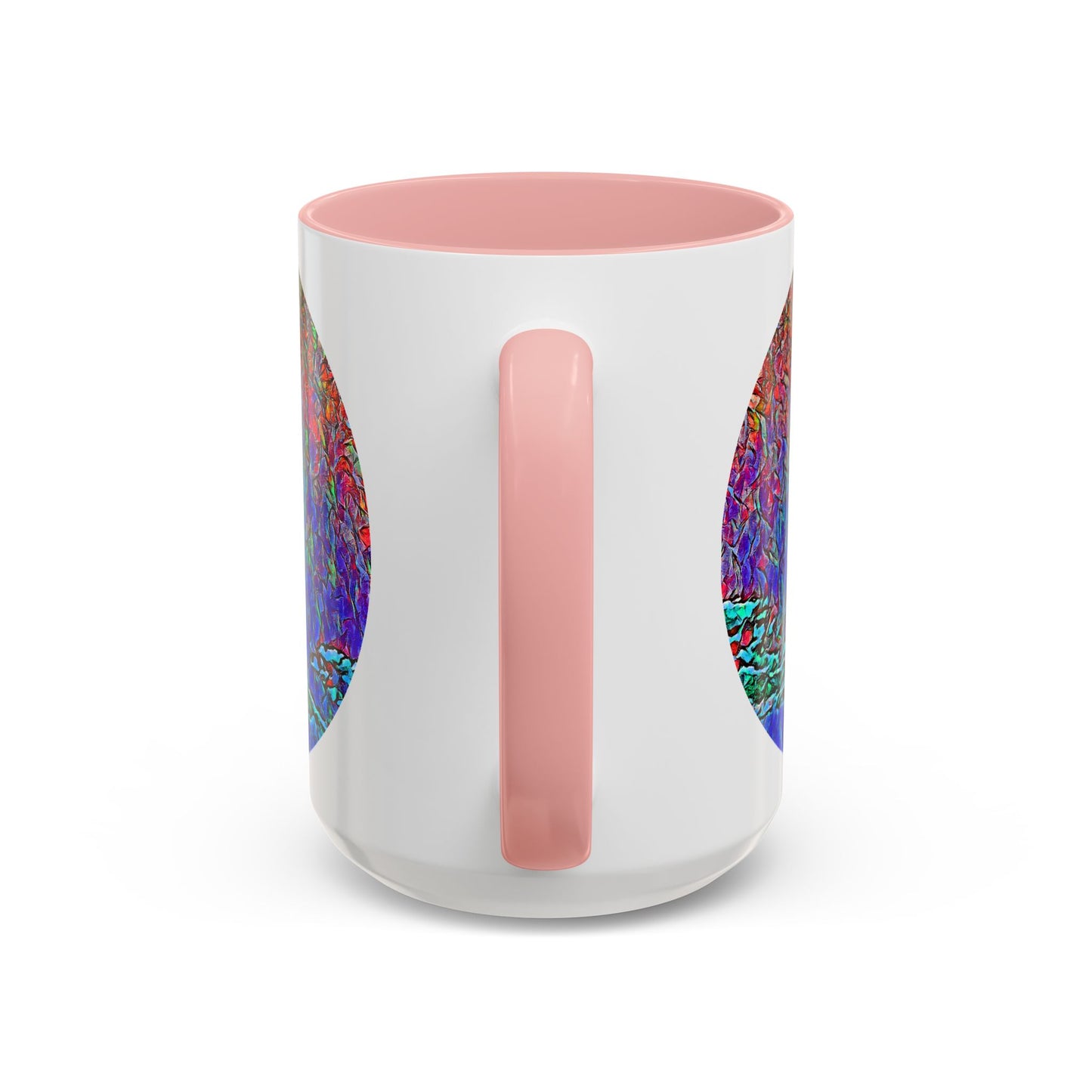 Custom Designed Pink Accent Coffee Mug Available In Two Sizes From The Night Sky Series At Intriguing Vistas