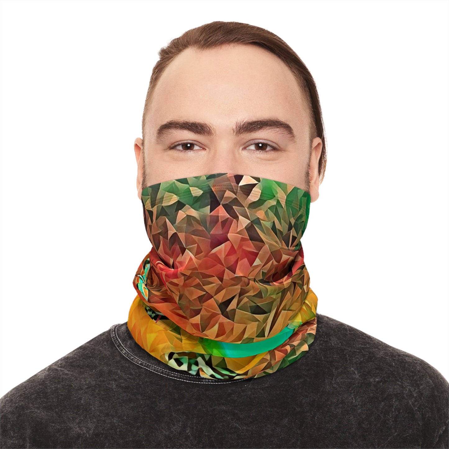 Custom Unisex Adult Winter Neck Gaiter With Drawstring From The Sunset Series At Intriguing Vistas