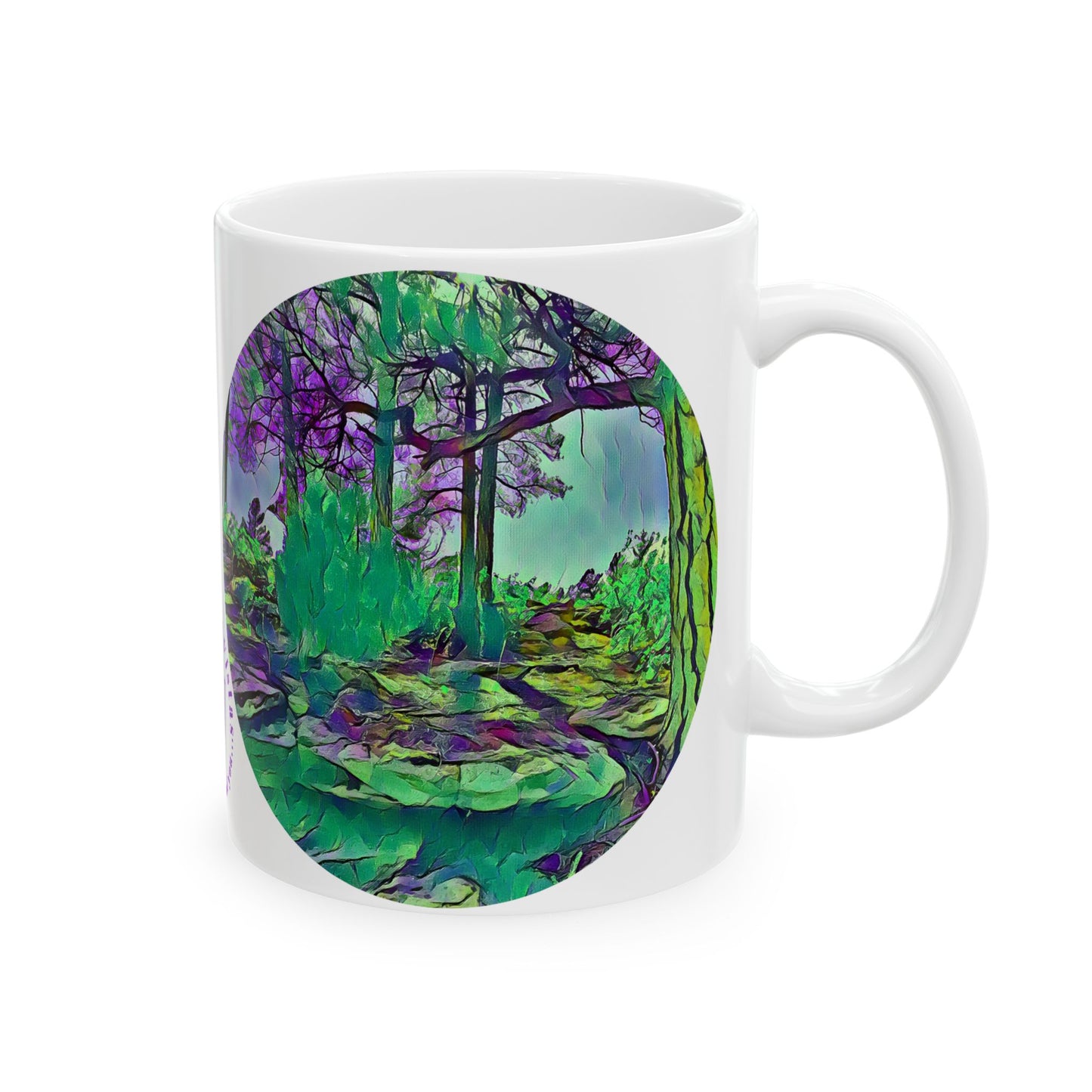 Custom Designed Ceramic Mug Available in Two Sizes From The Scenery Series at Intriguing Vistas