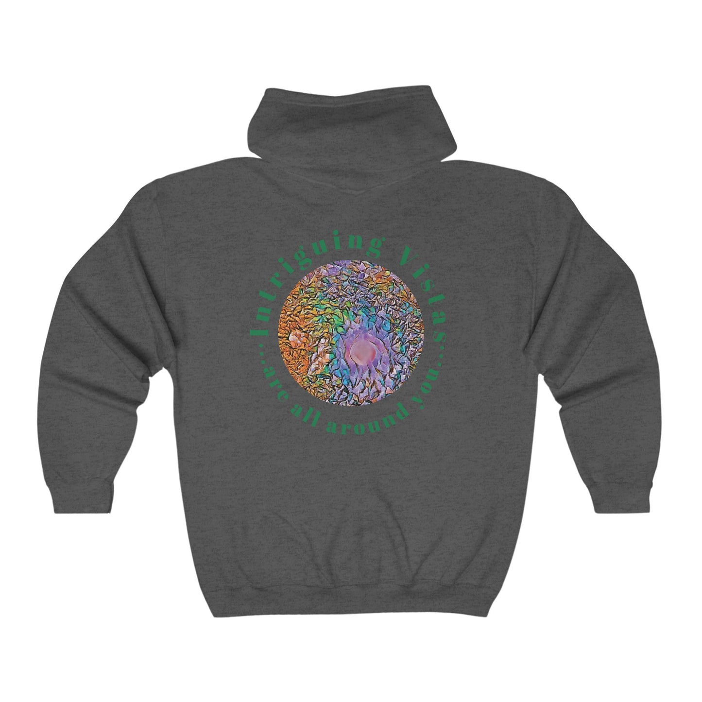 Gildan 18600 Unisex Adult Heavy Blend Full Zip Hooded Sweatshirt from the Night Sky Series at Intriguing Vistas