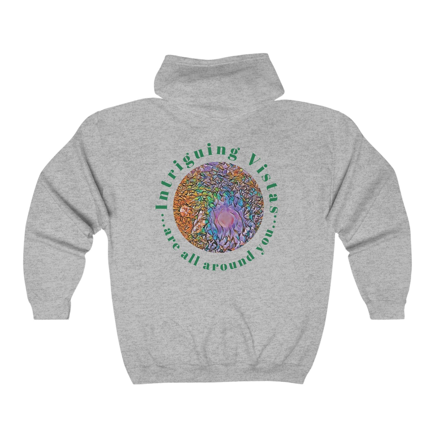 Gildan 18600 Unisex Adult Heavy Blend Full Zip Hooded Sweatshirt from the Night Sky Series at Intriguing Vistas
