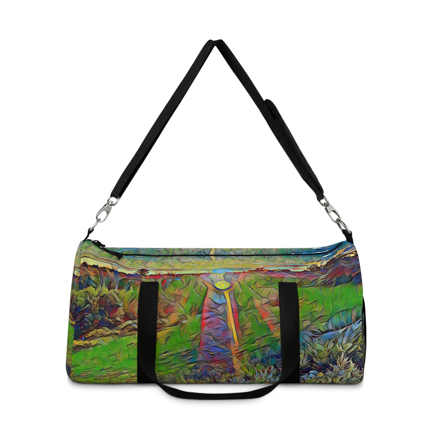 Custom Duffel Bag available in two sizes from the Sunset Series at Intriguing Vistas