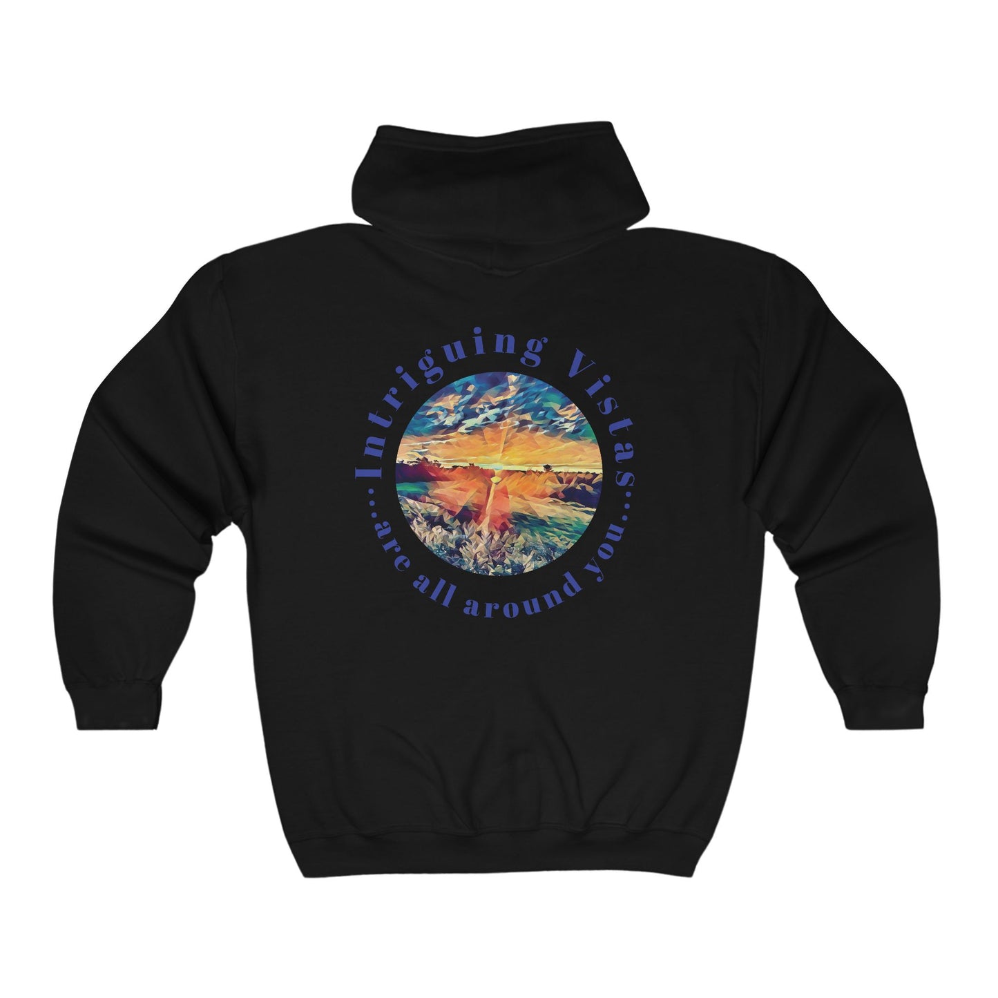Gildan 18600 Unisex Adult Heavy Blend Full Zip Hooded Sweatshirt from the Night Sky Series at Intriguing Vistas