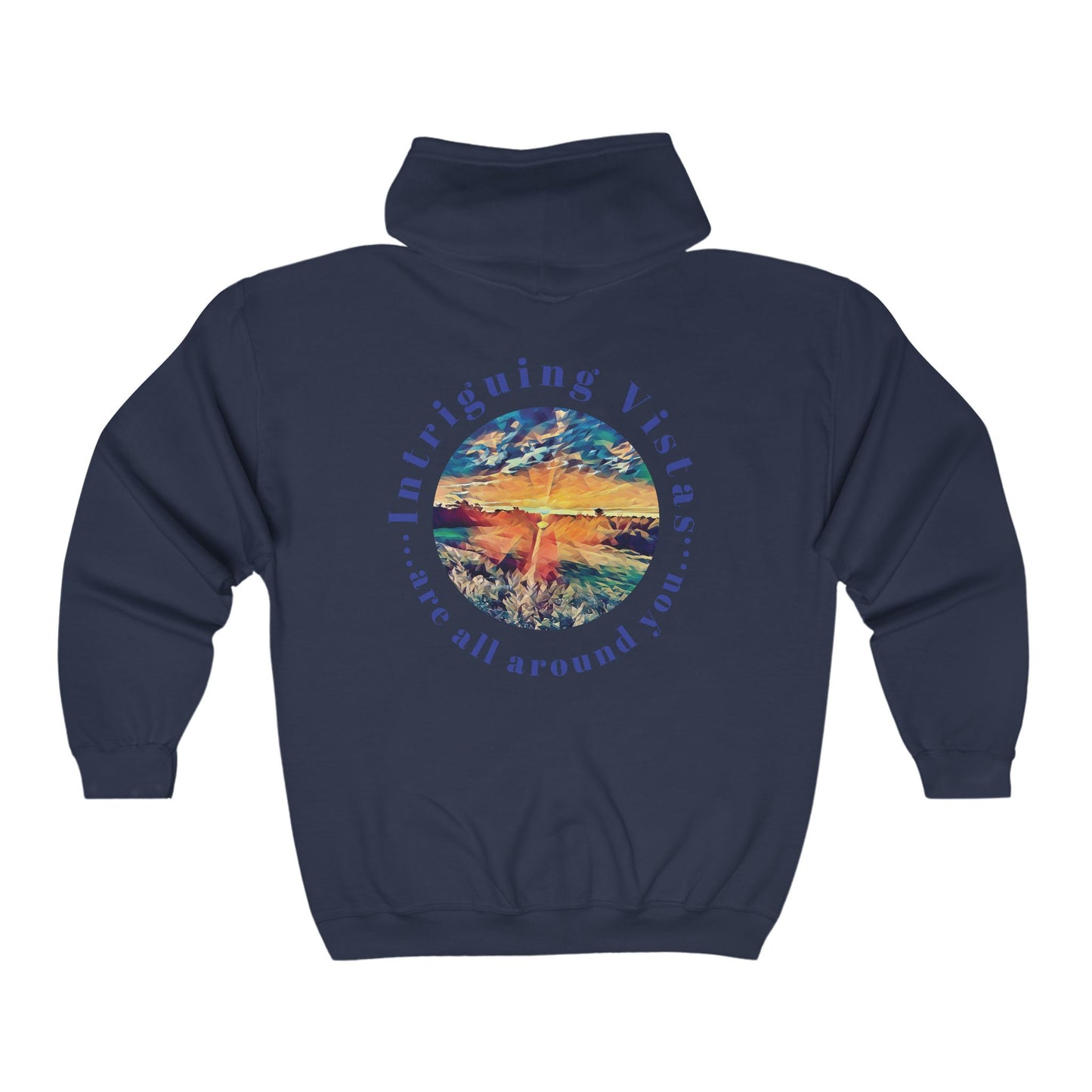 Gildan 18600 Unisex Adult Heavy Blend Full Zip Hooded Sweatshirt from the Night Sky Series at Intriguing Vistas