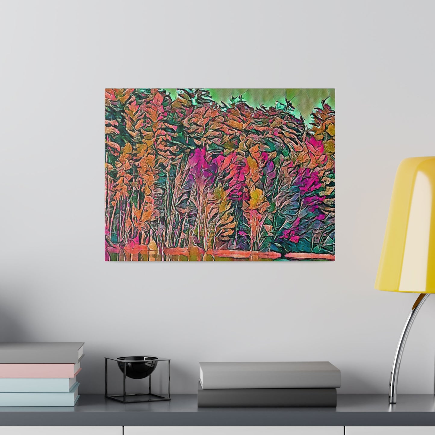 Canvas Print - Forest in Pastel | Stunning Forest Canvas Print for Your Space - Intriguing Vistas
