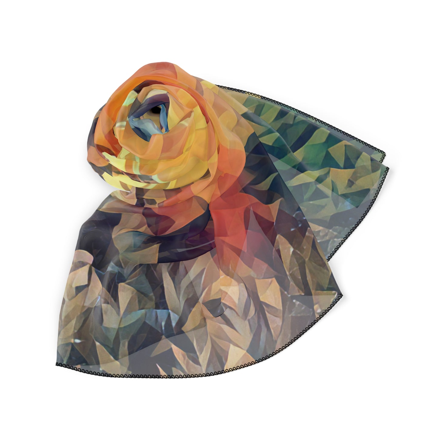 Custom Designed Scarf Available In Two Sizes From The Sunset Series at Intriguing Vistas
