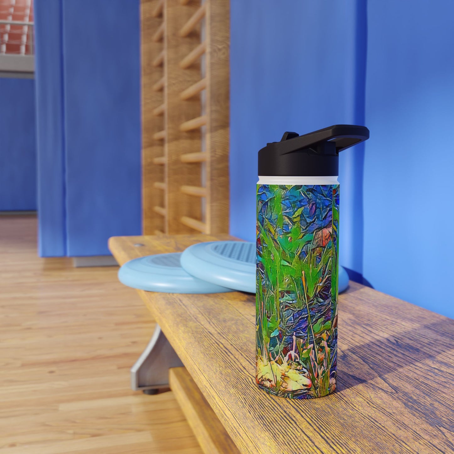Custom Designed Stainless Steel Water Bottle Available In Three Sizes From The Wildlife Series at Intriguing Vistas