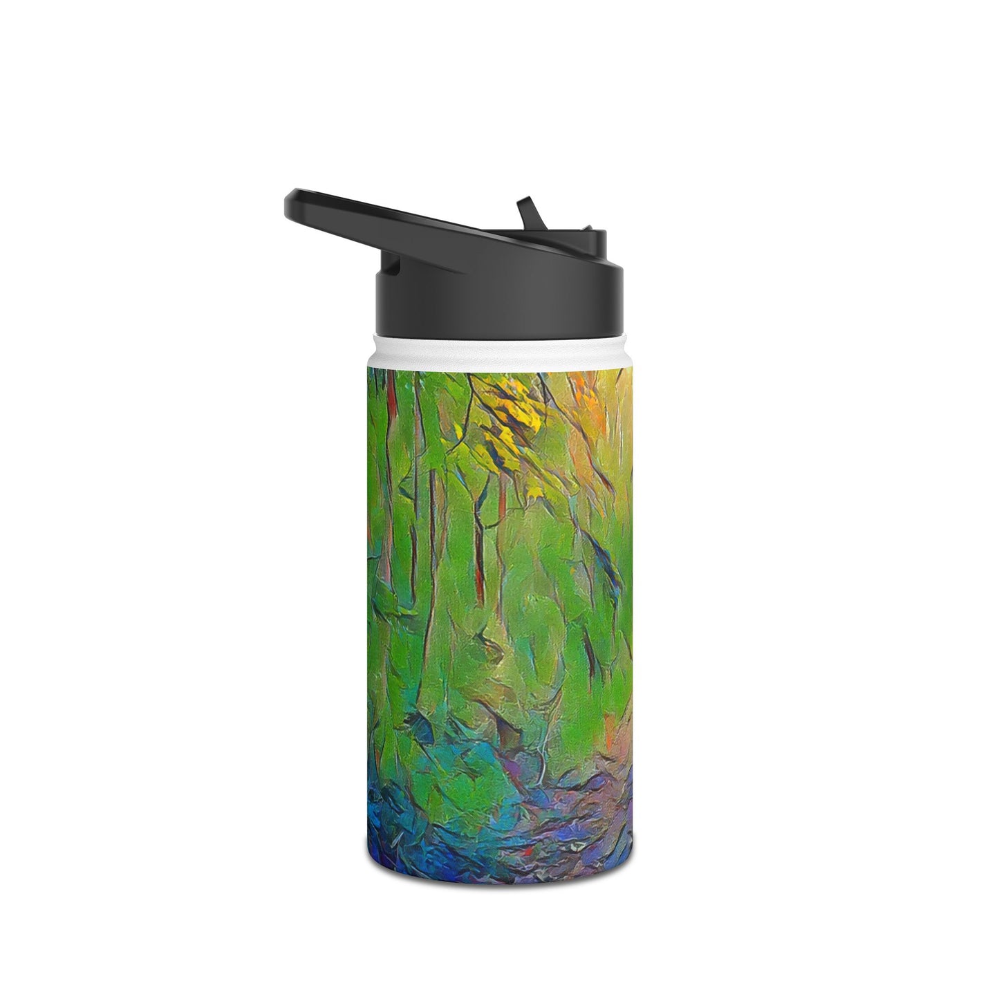 Custom Designed Stainless Steel Water Bottle Available In Three Sizes From The Scenery Series at Intriguing Vistas
