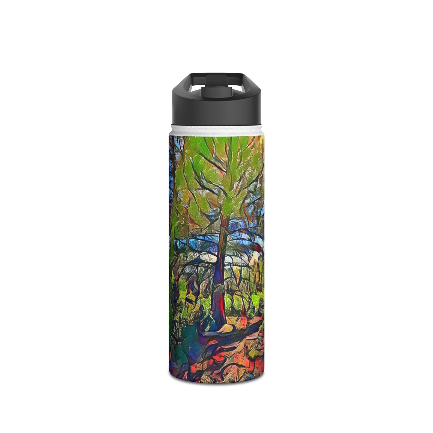 Custom Designed Stainless Steel Water Bottle Available In Three Sizes From The Scenery Series at Intriguing Vistas