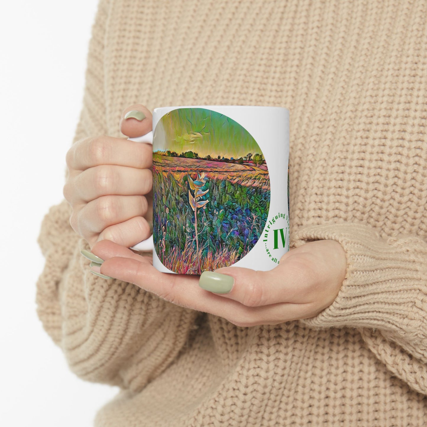 Custom Designed Ceramic Mug Available in Two Sizes From The Scenery Series at Intriguing Vistas