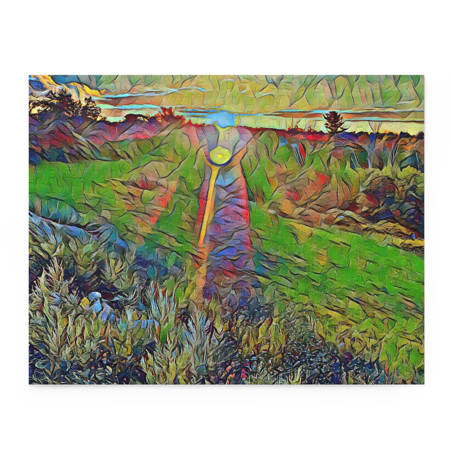 Custom Jigsaw Puzzle Available in Three Sizes from the Sunset Series at Intriguing Vistas