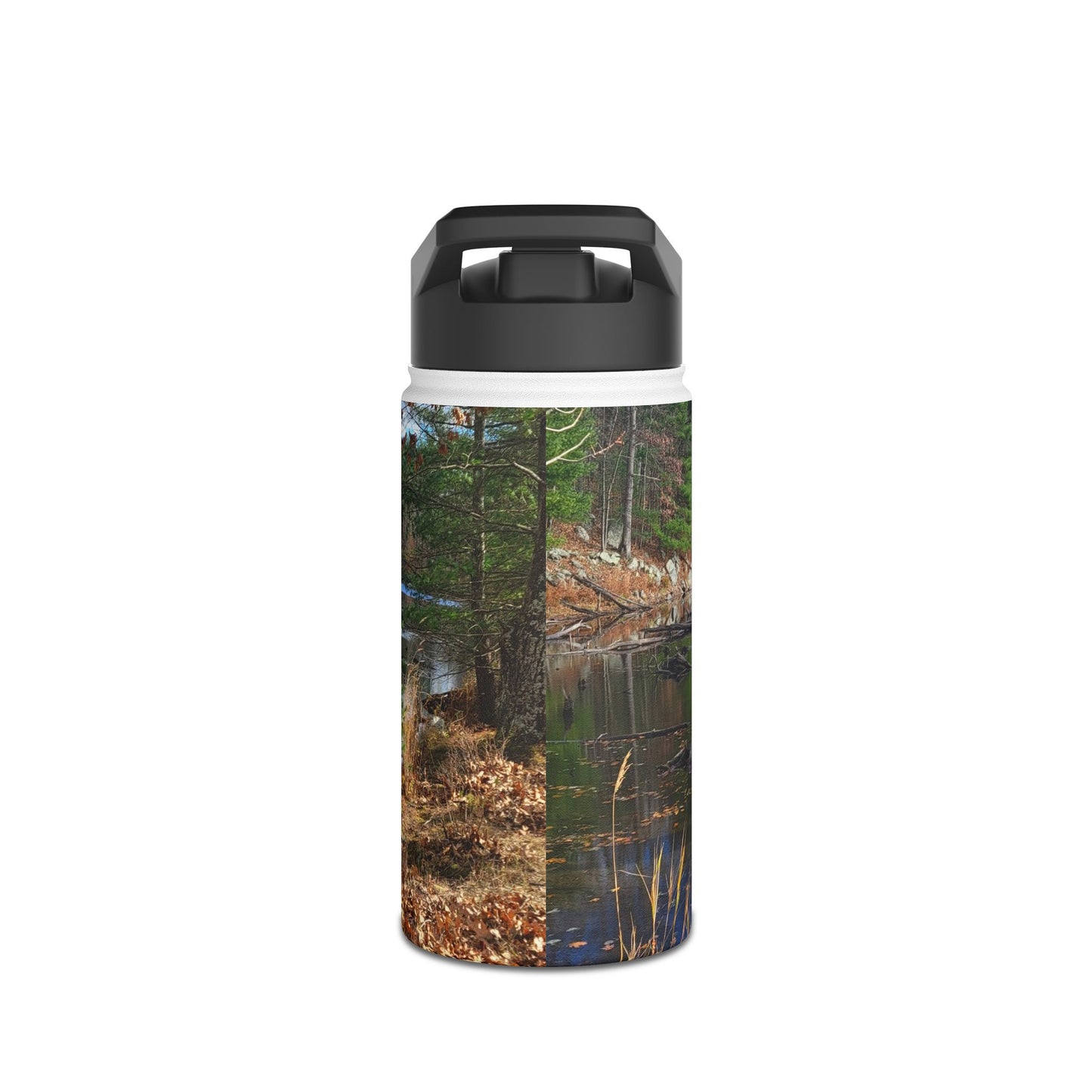 Custom Designed Stainless Steel Water Bottle Available In Three Sizes From The Scenery Series at Intriguing Vistas
