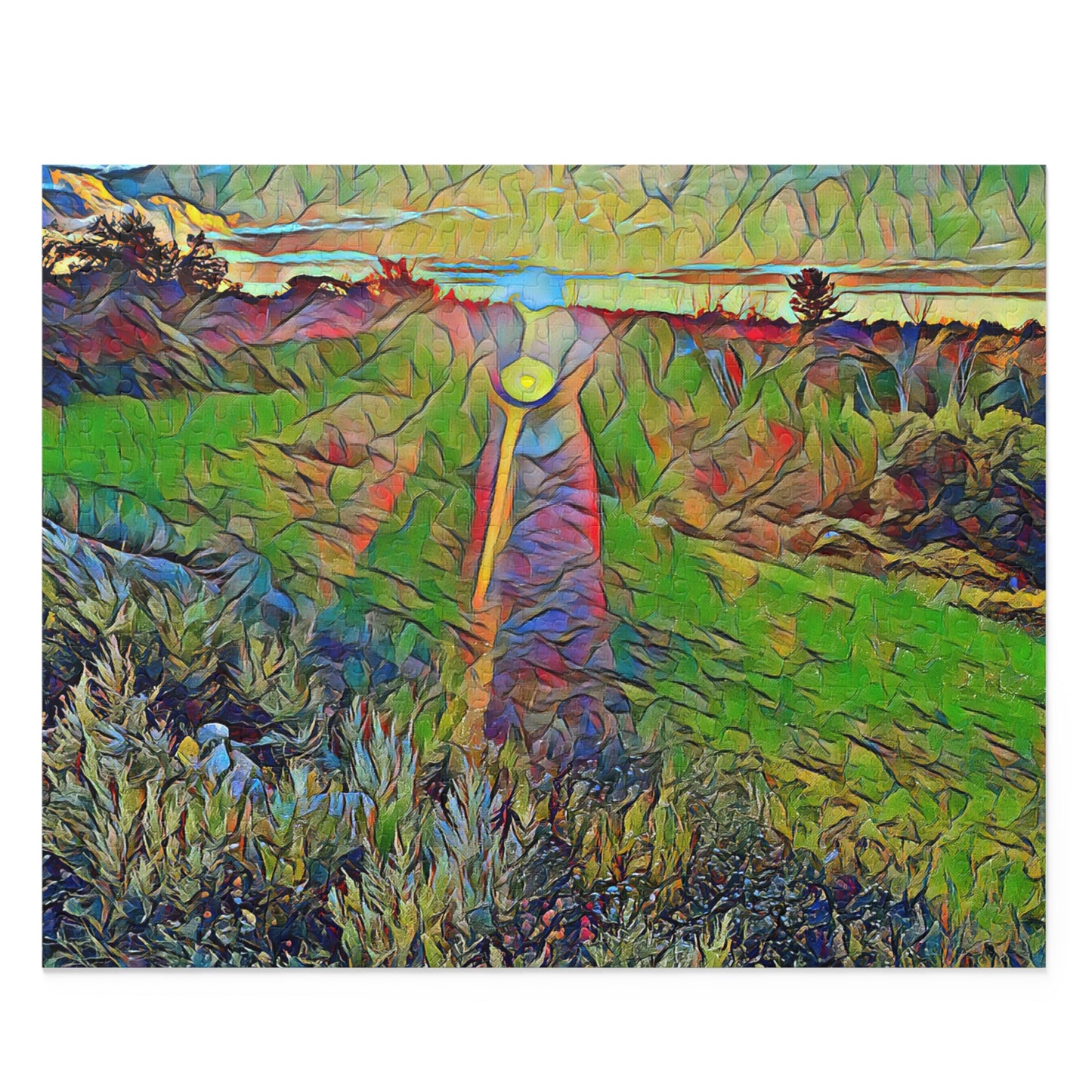 Custom Jigsaw Puzzle Available in Three Sizes from the Sunset Series at Intriguing Vistas