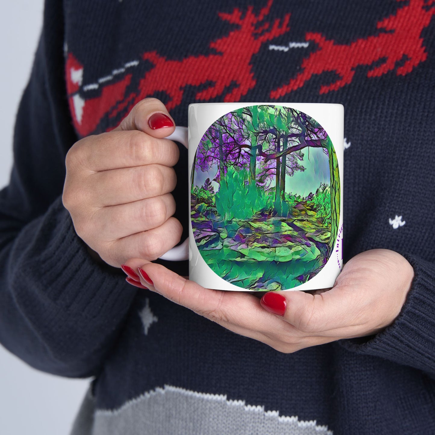 Custom Designed Ceramic Mug Available in Two Sizes From The Scenery Series at Intriguing Vistas