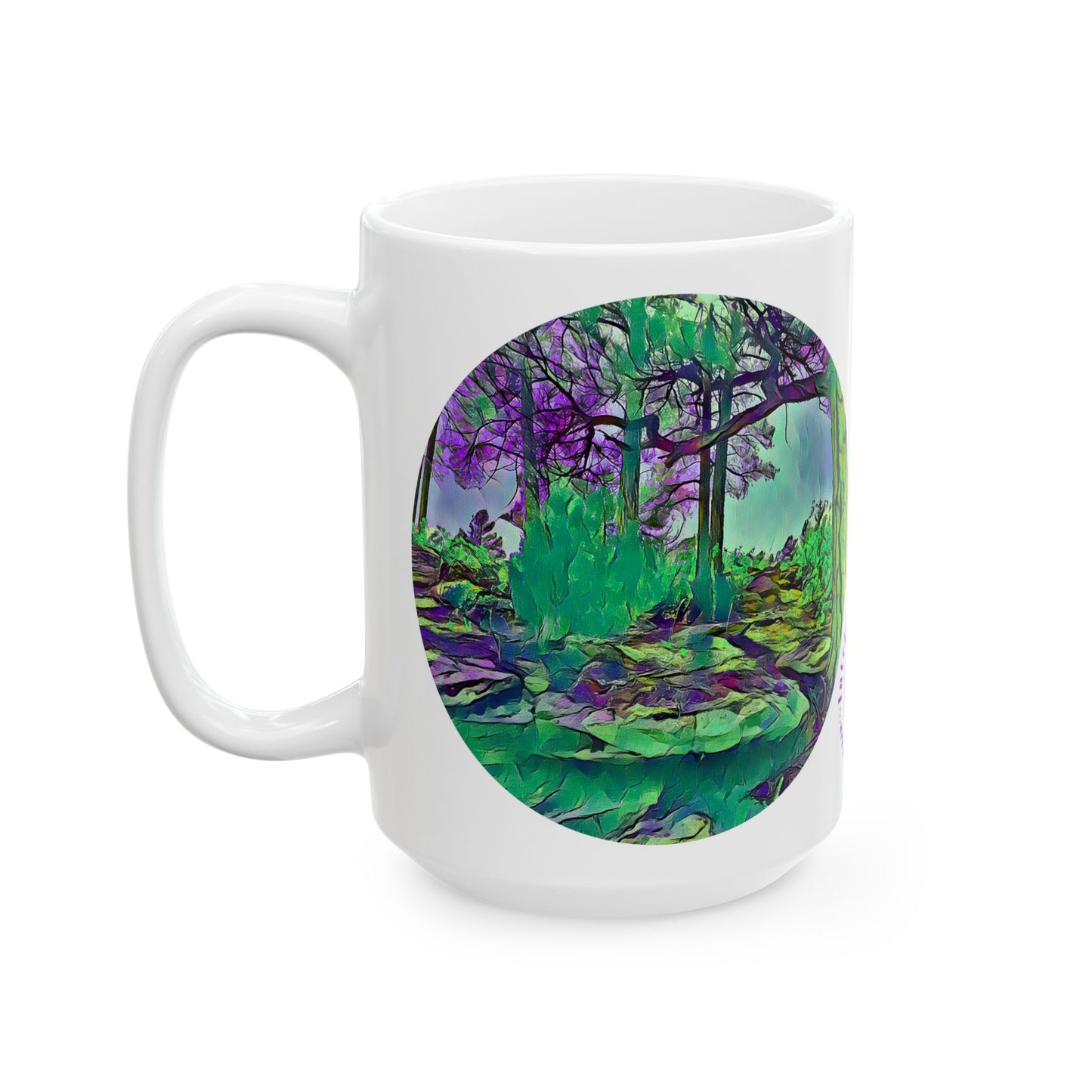 Custom Designed Ceramic Mug Available in Two Sizes From The Scenery Series at Intriguing Vistas