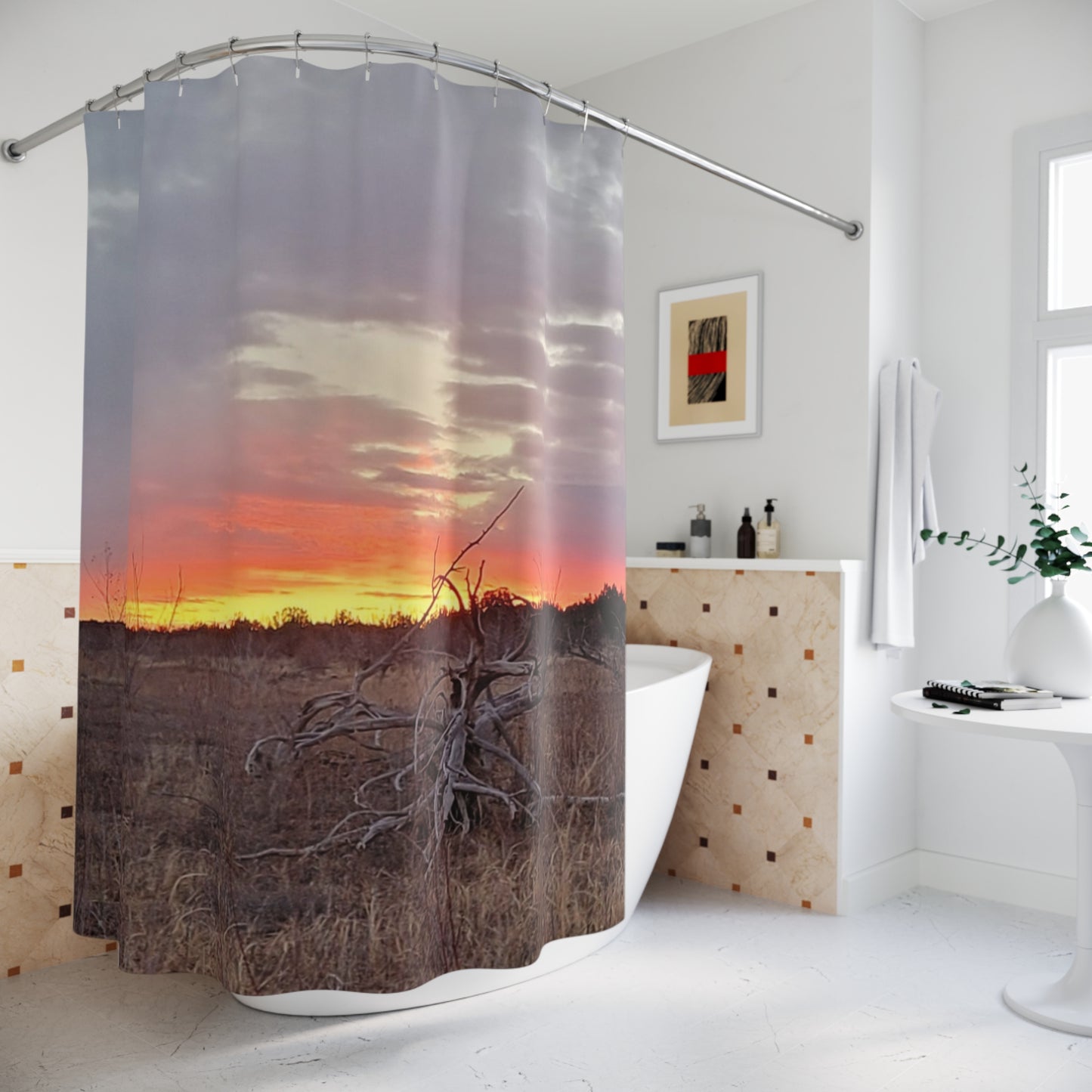 Sunrise Landscape Shower Curtain