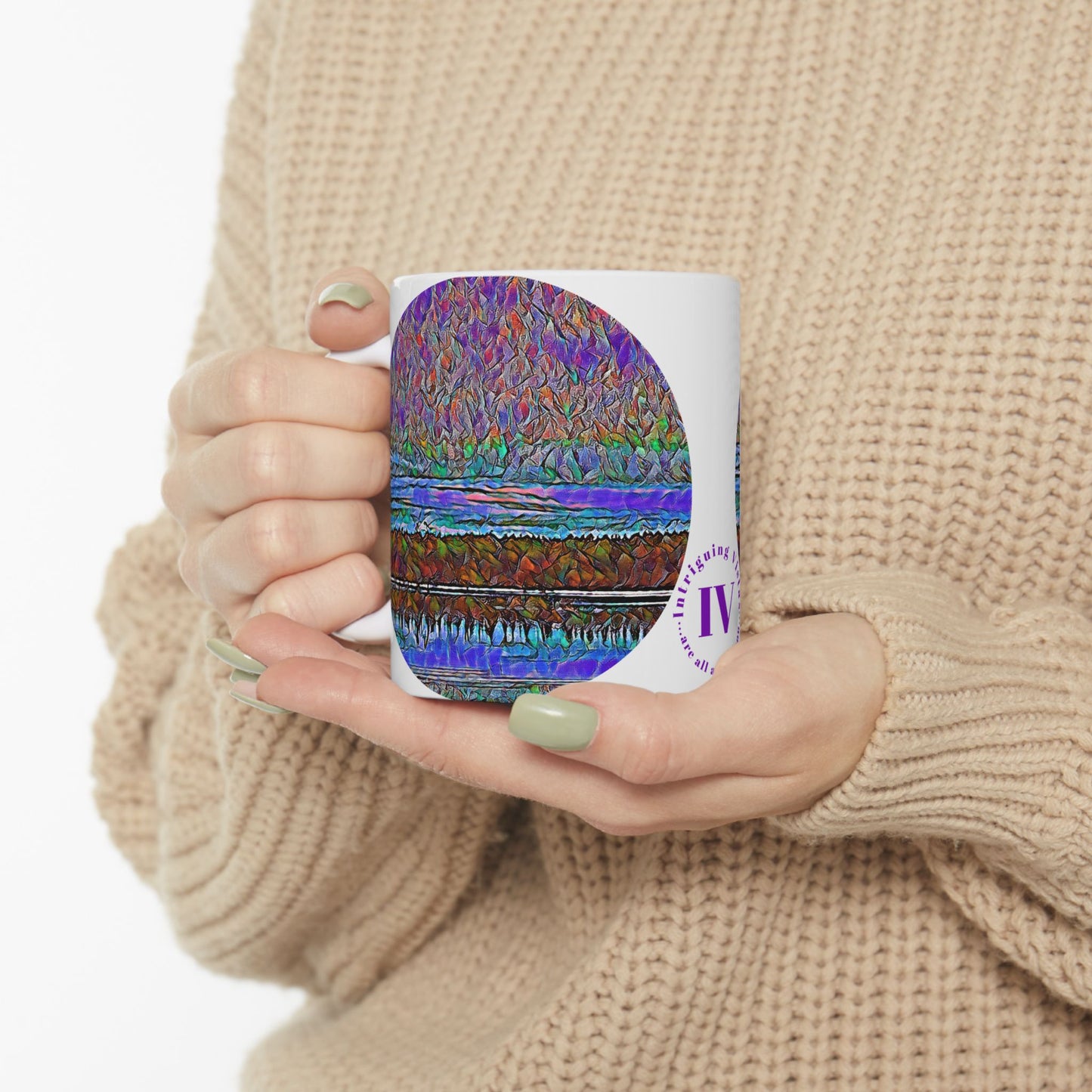 Custom Designed Ceramic Mug Available in Two Sizes From The Scenery Series at Intriguing Vistas
