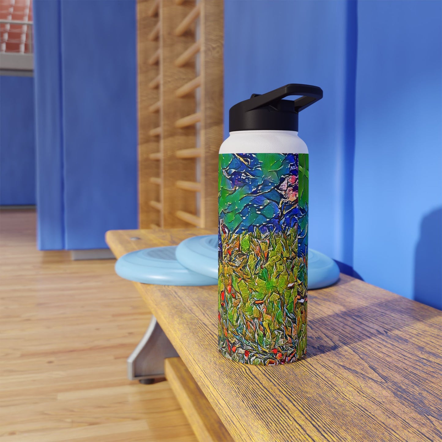 Custom Designed Stainless Steel Water Bottle Available In Three Sizes From The Wildlife Series at Intriguing Vistas