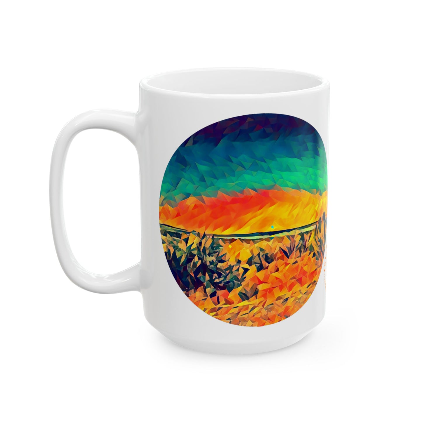 Custom Designed Ceramic Mug Available in Two Sizes From The Night Sky Series at Intriguing Vistas