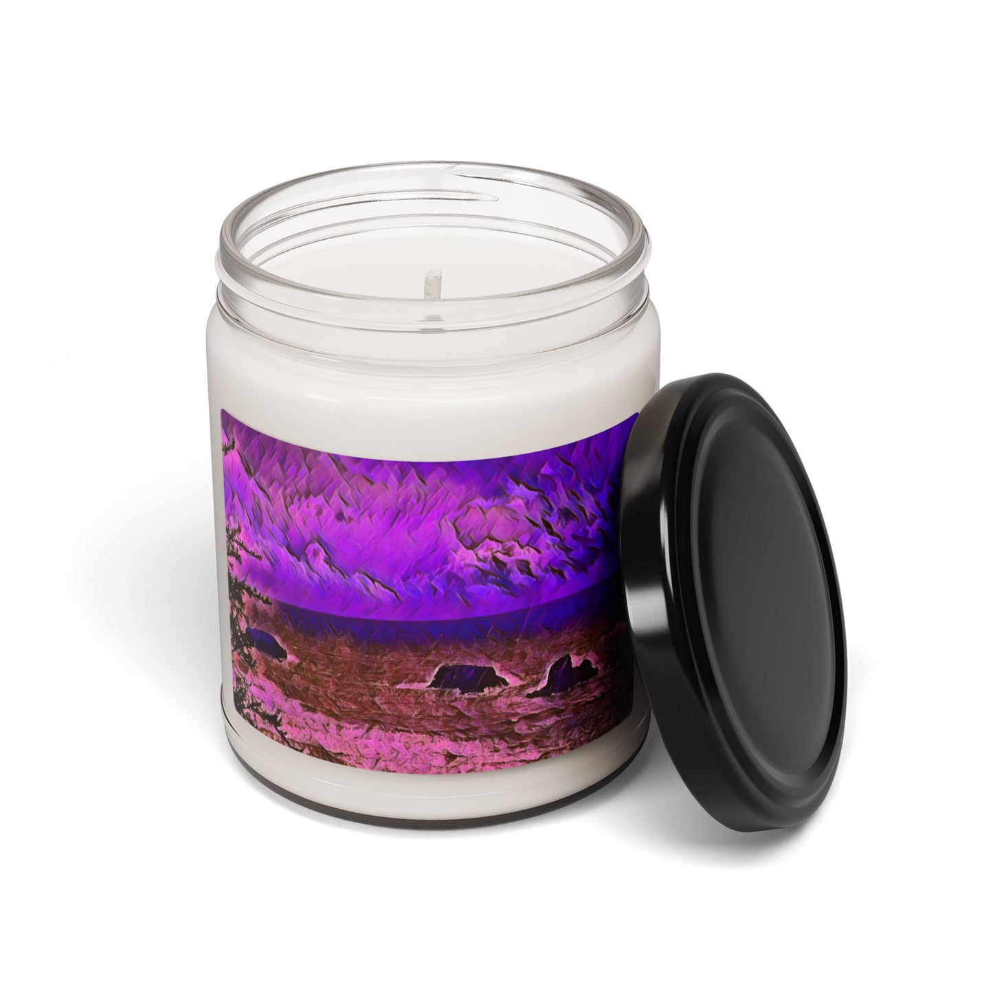 Custom Printed Candle available in five scents from the Scenery Series at Intriguing Vistas