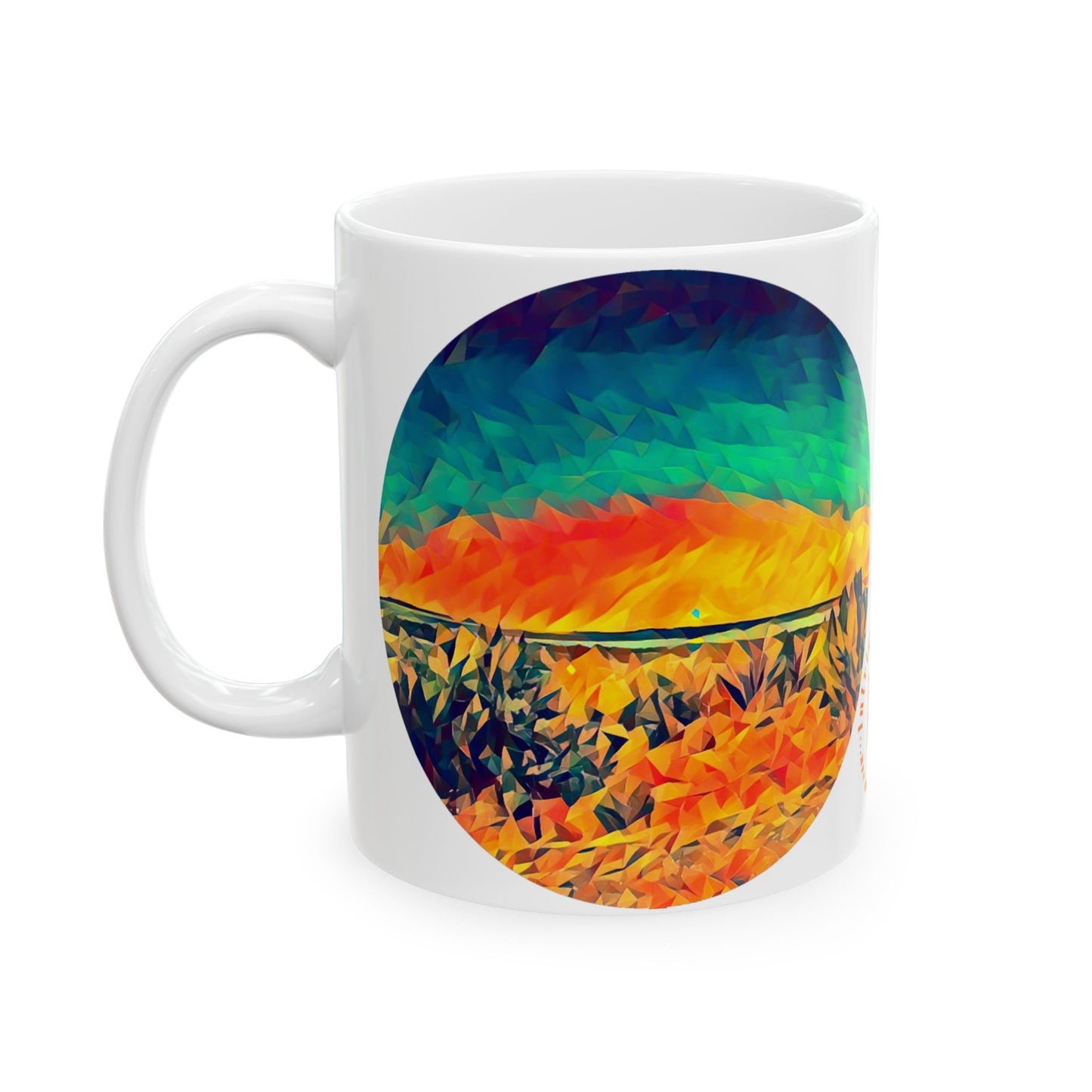 Custom Designed Ceramic Mug Available in Two Sizes From The Night Sky Series at Intriguing Vistas