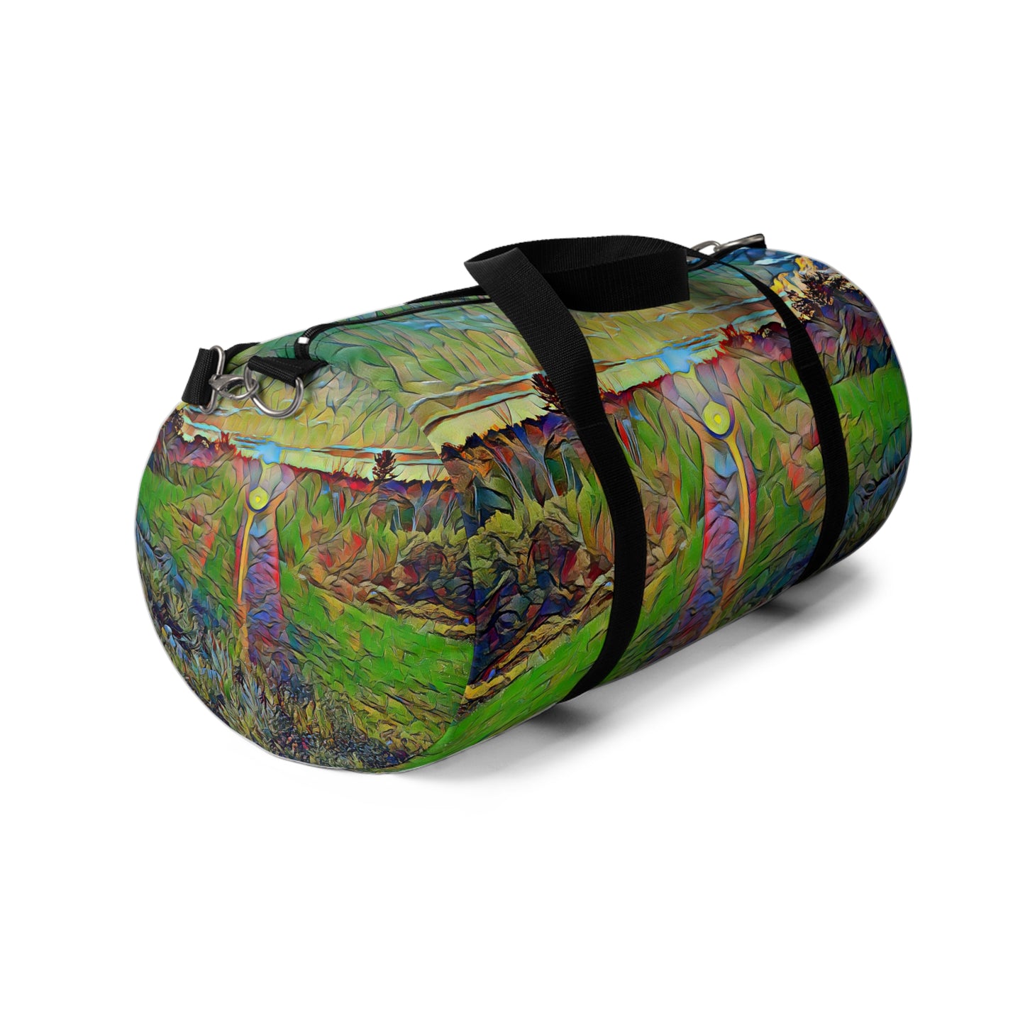Custom Duffel Bag available in two sizes from the Sunset Series at Intriguing Vistas