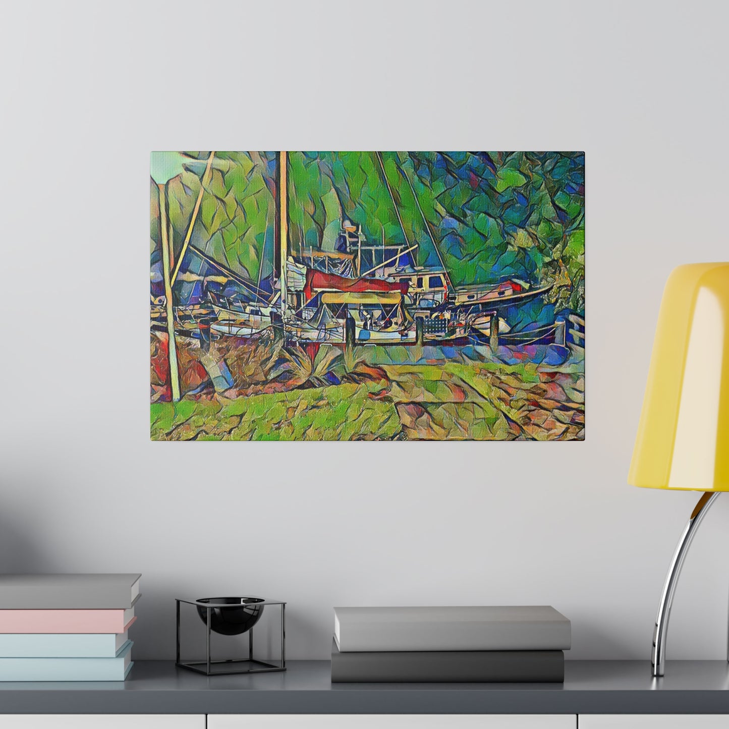 Canvas Print - Dismal Swamp Canvas Print in Pastel - Intriguing Vistas