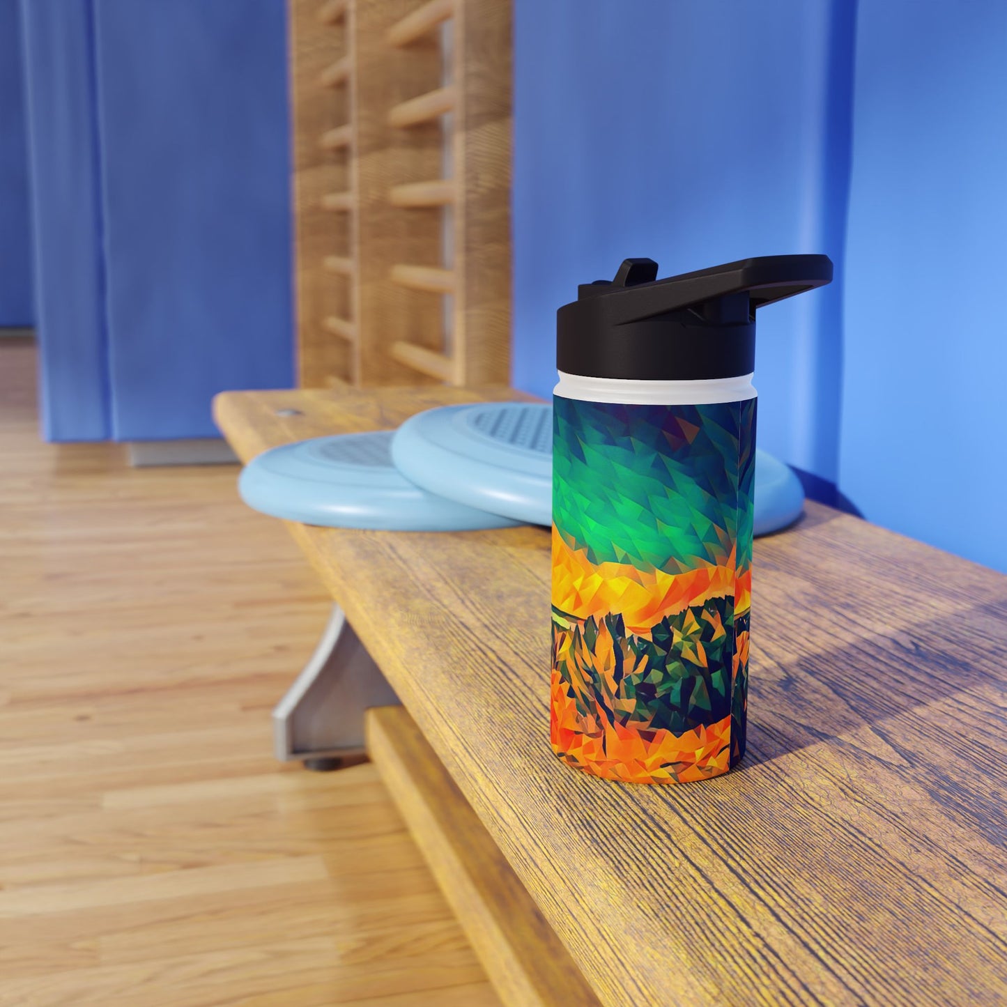 Custom Designed Stainless Steel Water Bottle Available In Three Sizes From The Night Sky Series at Intriguing Vistas