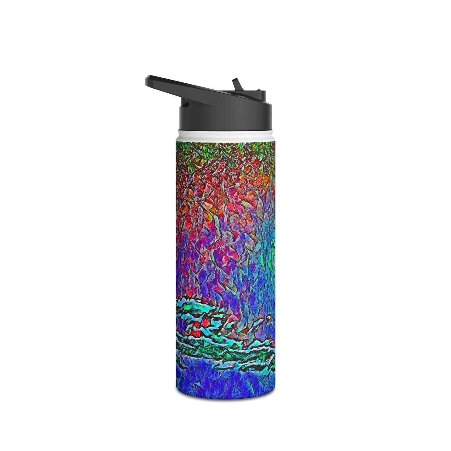 Custom Designed Stainless Steel Water Bottle Available In Three Sizes From The Night Sky Series at Intriguing Vistas