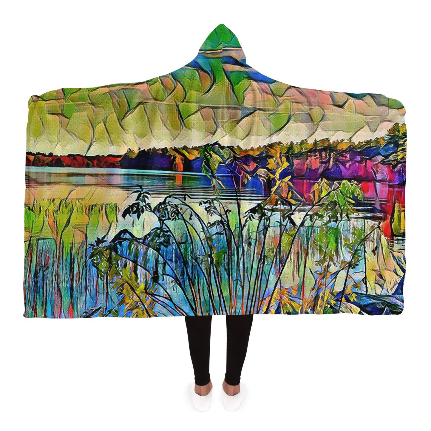 Intriguing Vistas Scenery Series Hooded Blanket