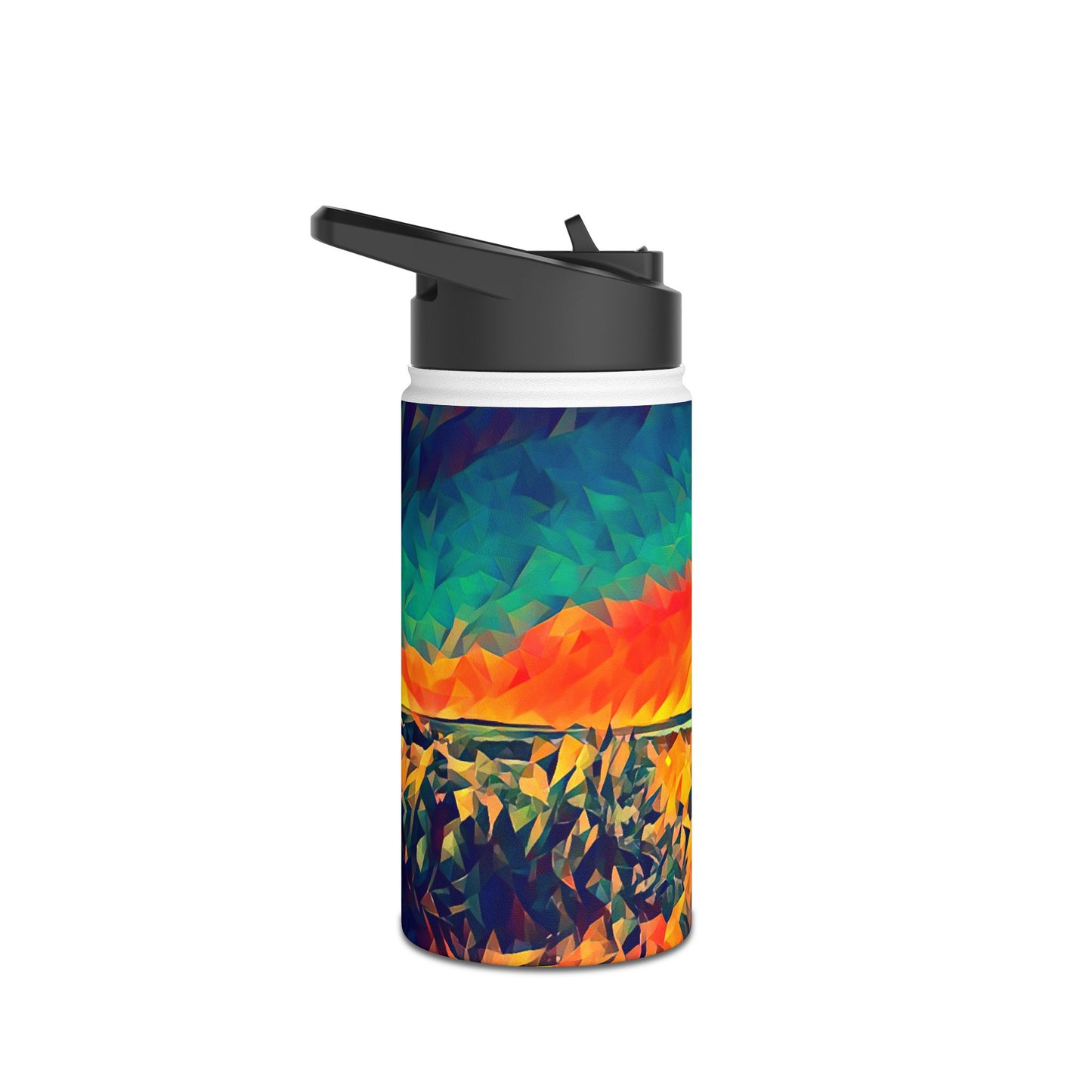 Custom Designed Stainless Steel Water Bottle Available In Three Sizes From The Night Sky Series at Intriguing Vistas