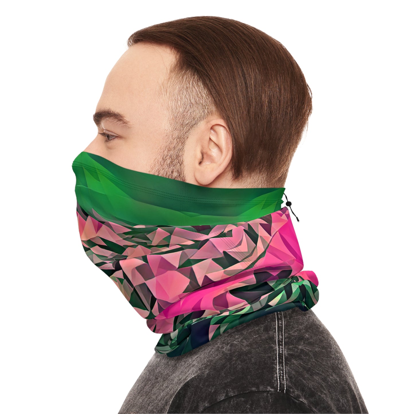 Custom Unisex Adult Winter Neck Gaiter With Drawstring From The Scenery Series At Intriguing Vistas